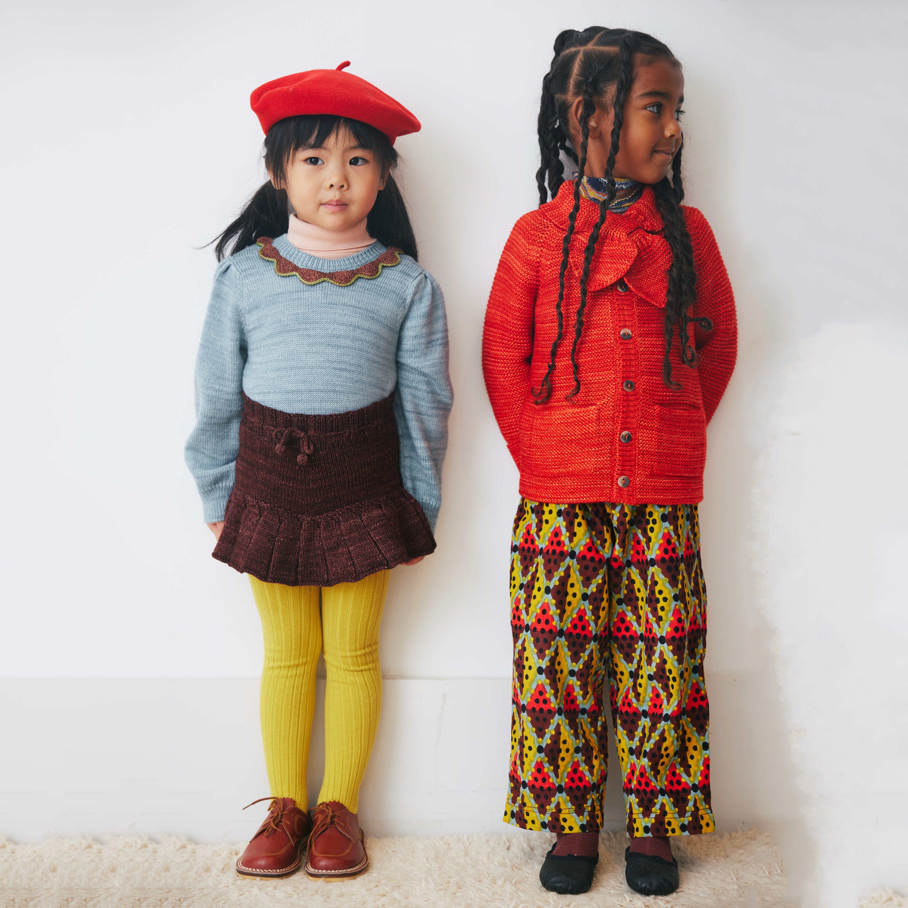 Boys & Girls Red Wool Cardigan