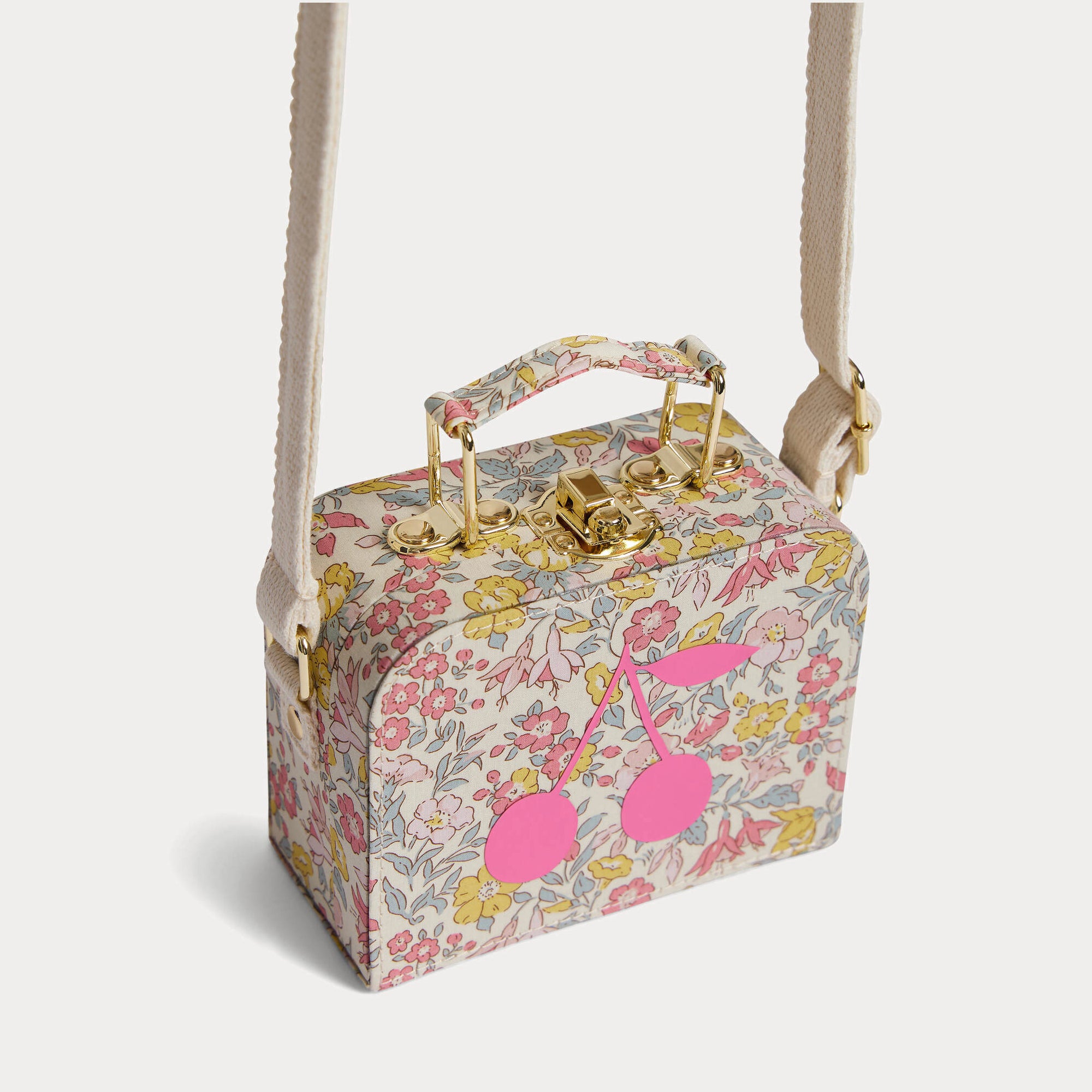 Girls Pink Floral Shoulder Bag