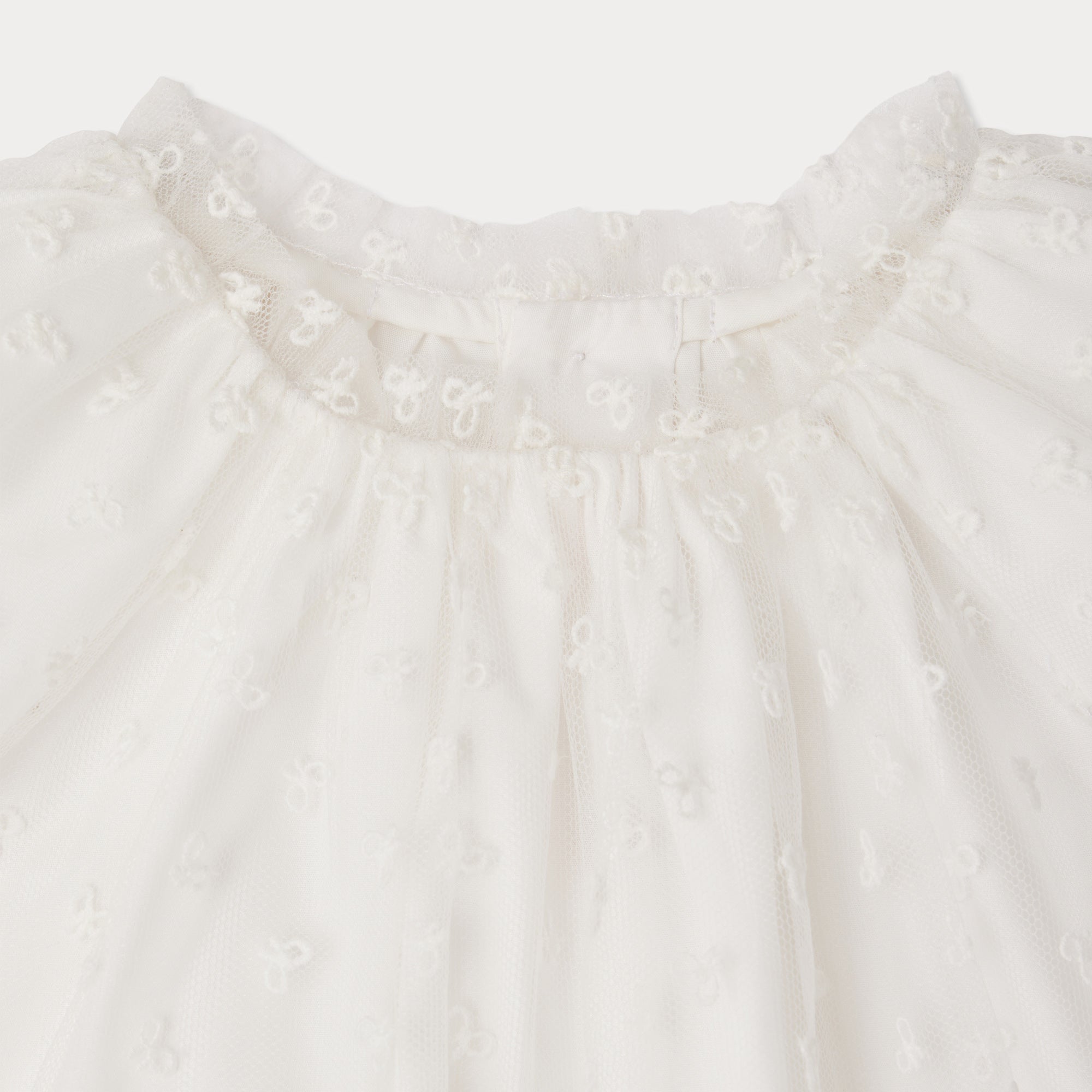 Baby Girls White Embroidered Dress