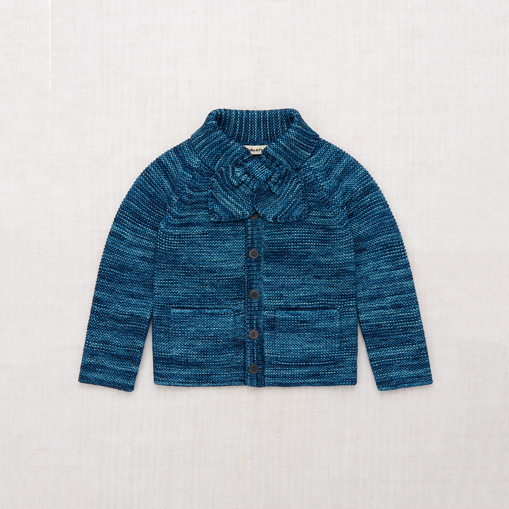 Boys & Girls Blue Wool Cardigan