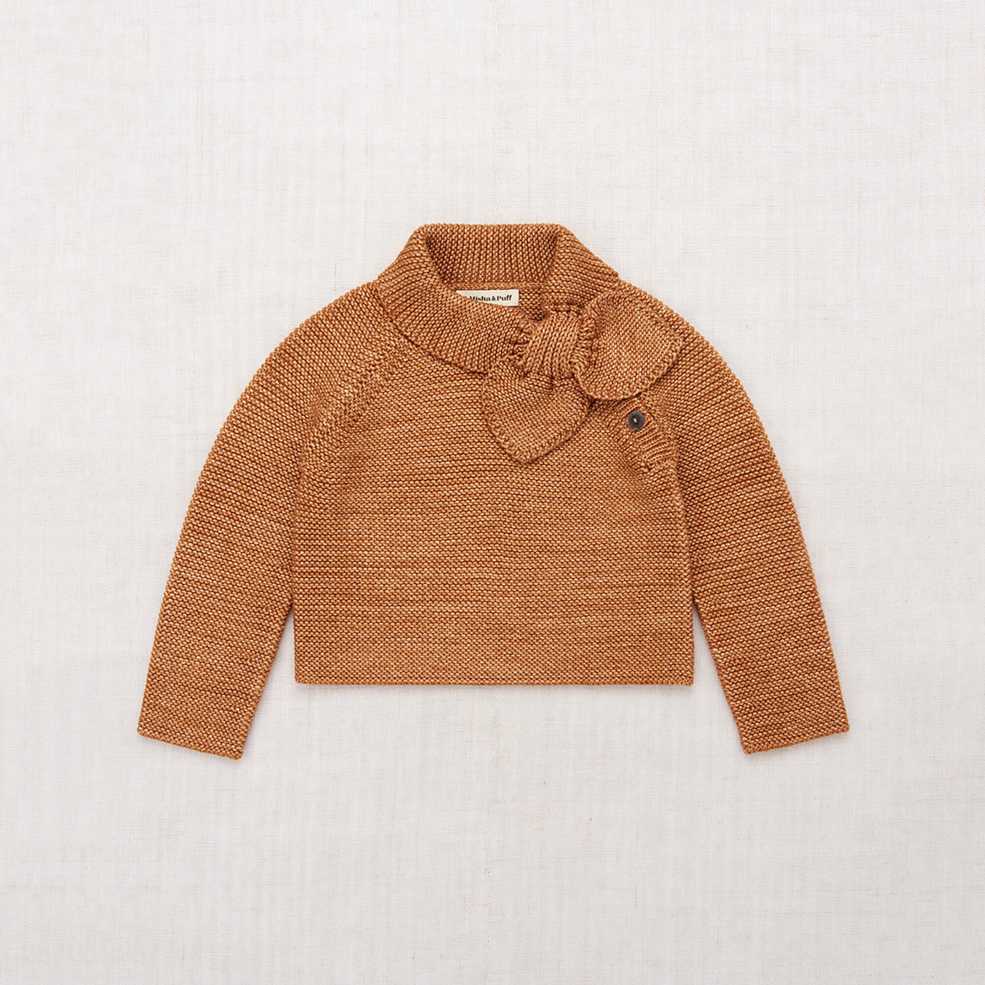 Girls Rose Gold Wool Sweater