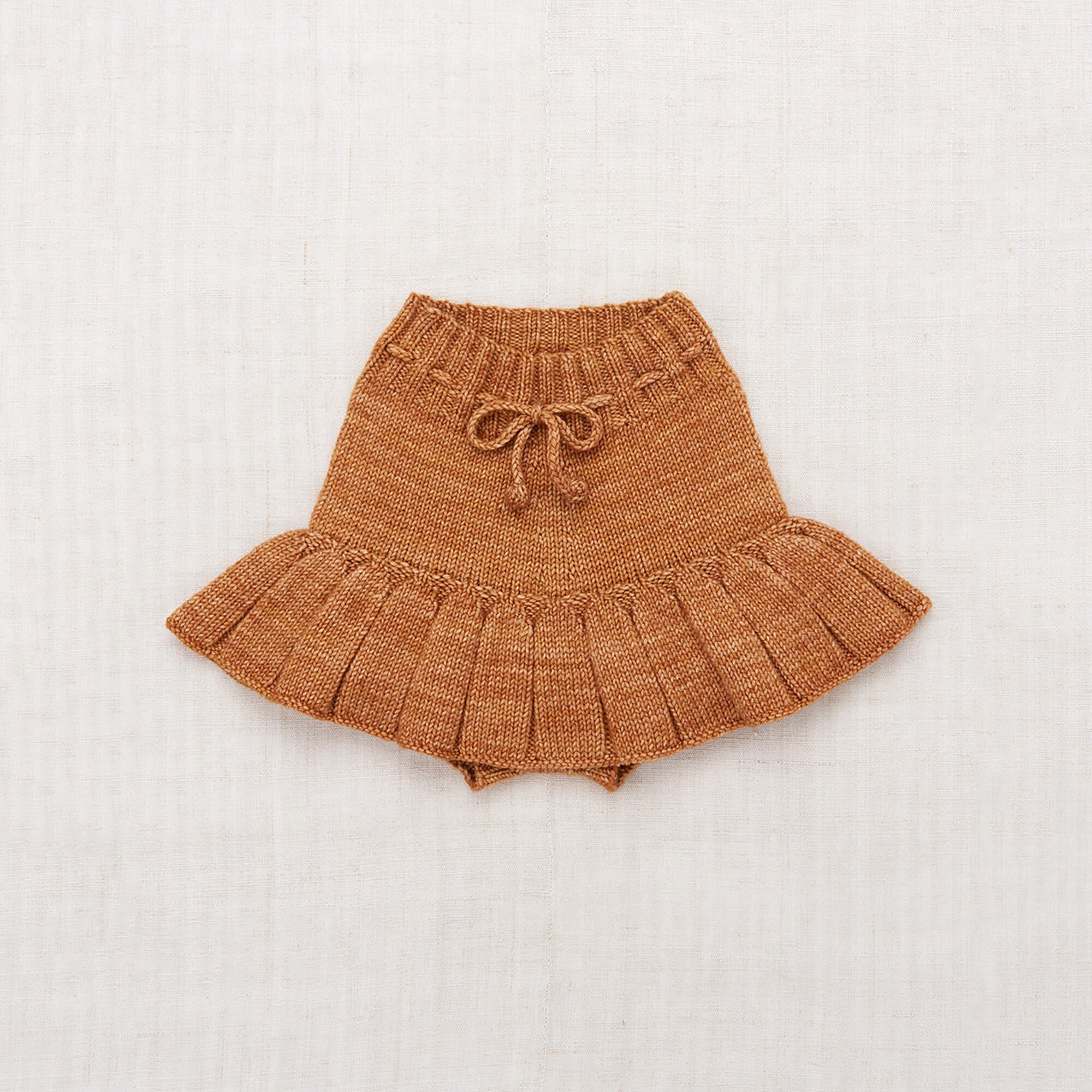 Girls Rose Gold Wool Skirt