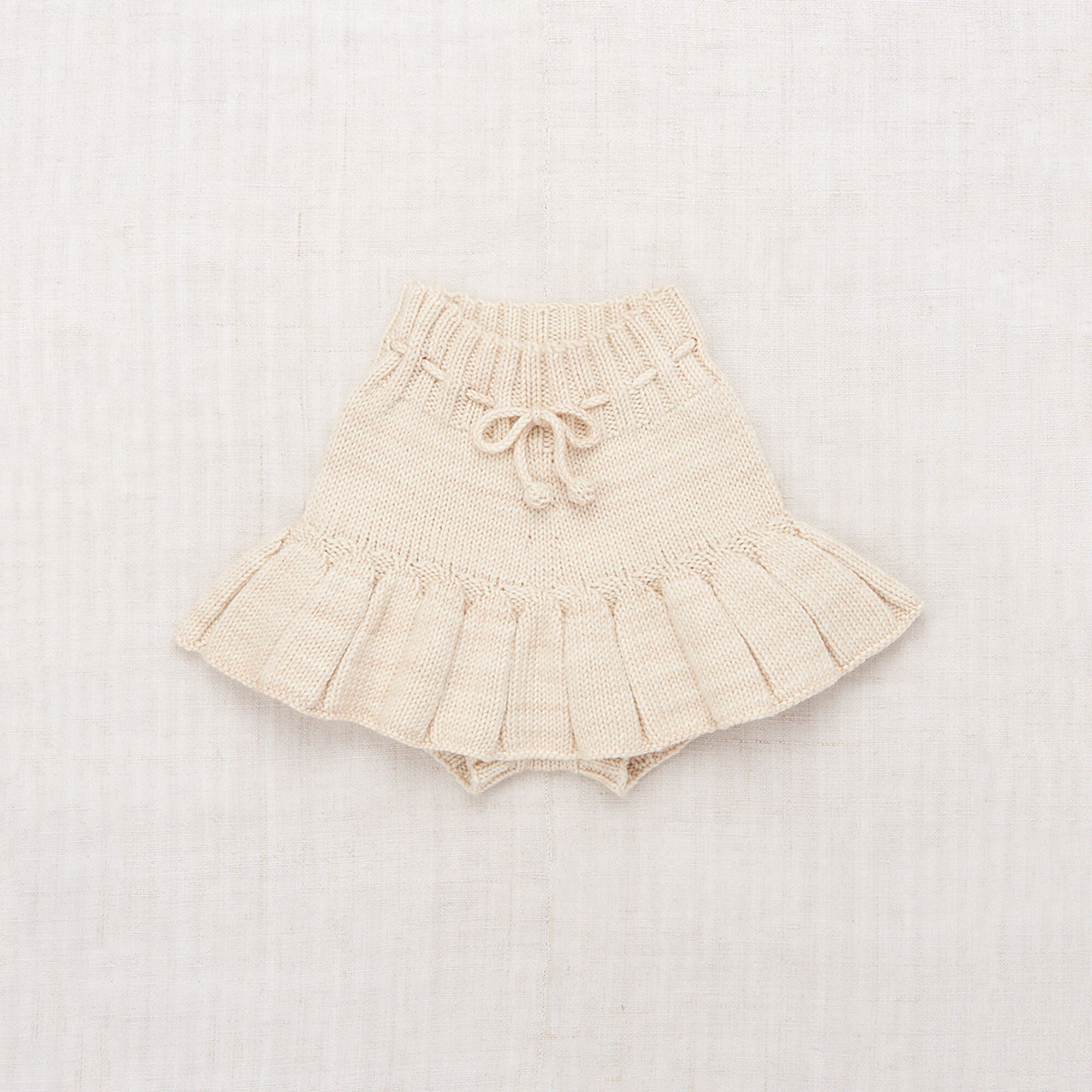 Girls White Wool Skirt