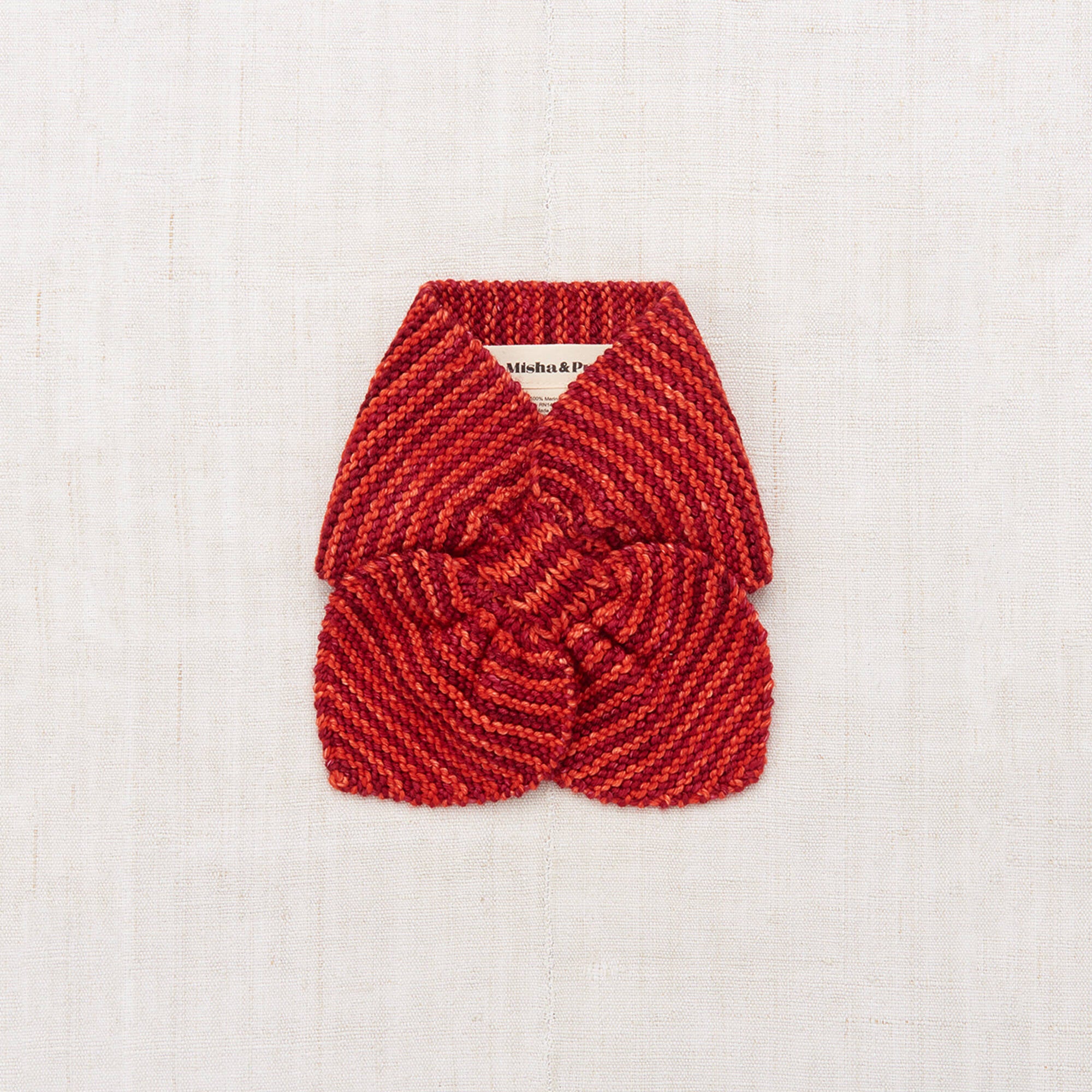 Boys & Girls Red Stripes Wool Scarf