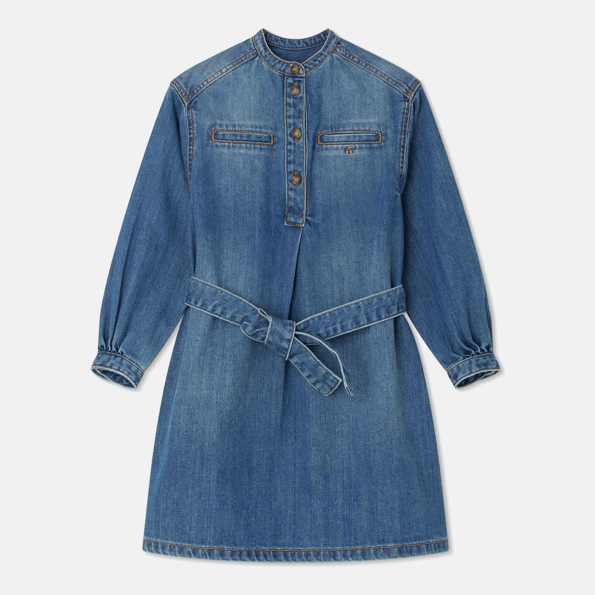 Girls Blue Denim Dress