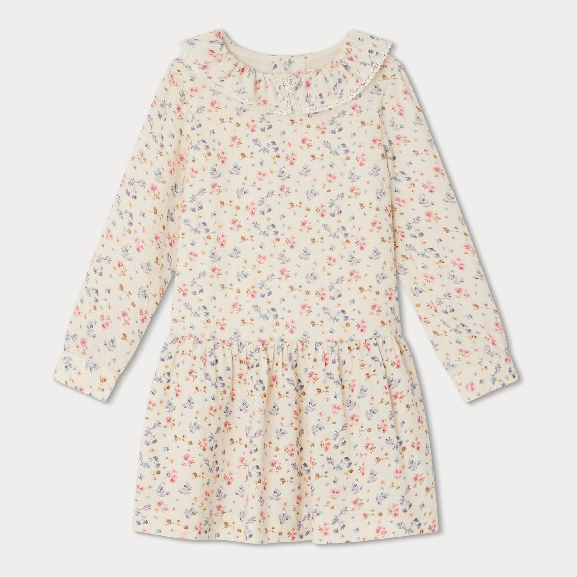 Girls Light Pink Floral Dress