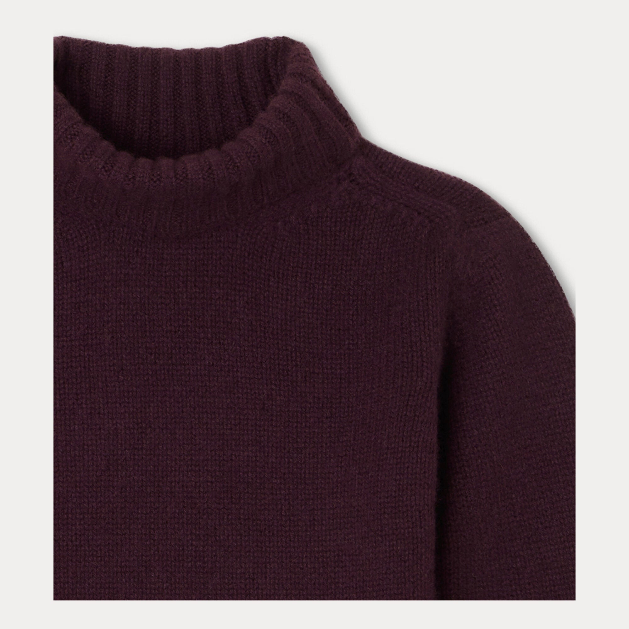 Girls Purple Cashmere Sweater