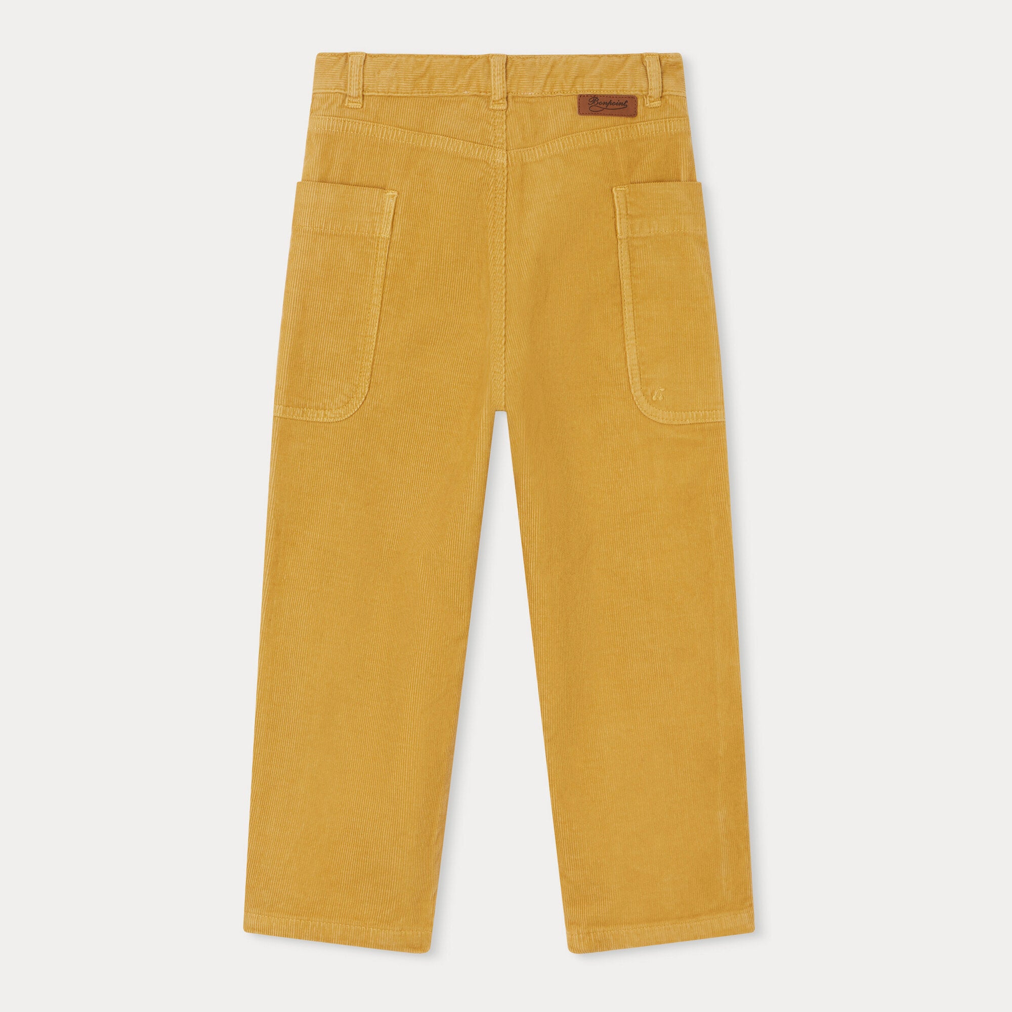 Girls Yellow Corduroy Trousers