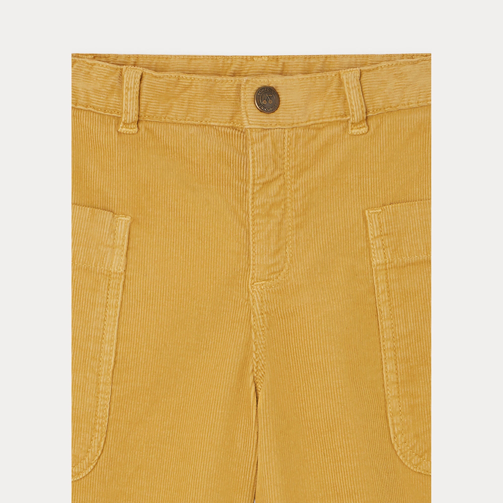 Girls Yellow Corduroy Trousers