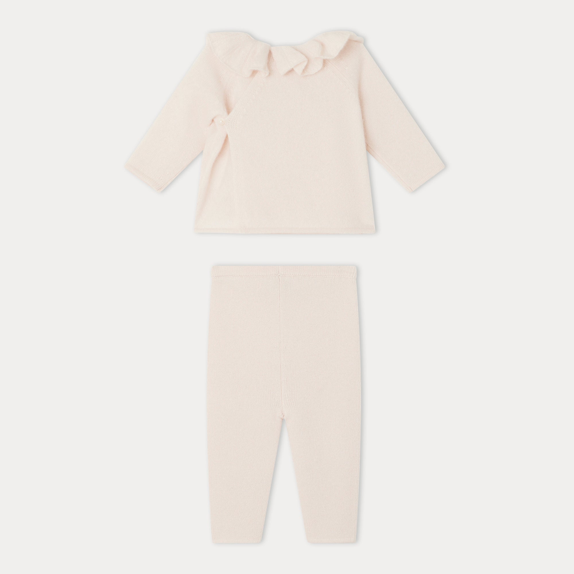 Baby Girls Pink Cashmere Set