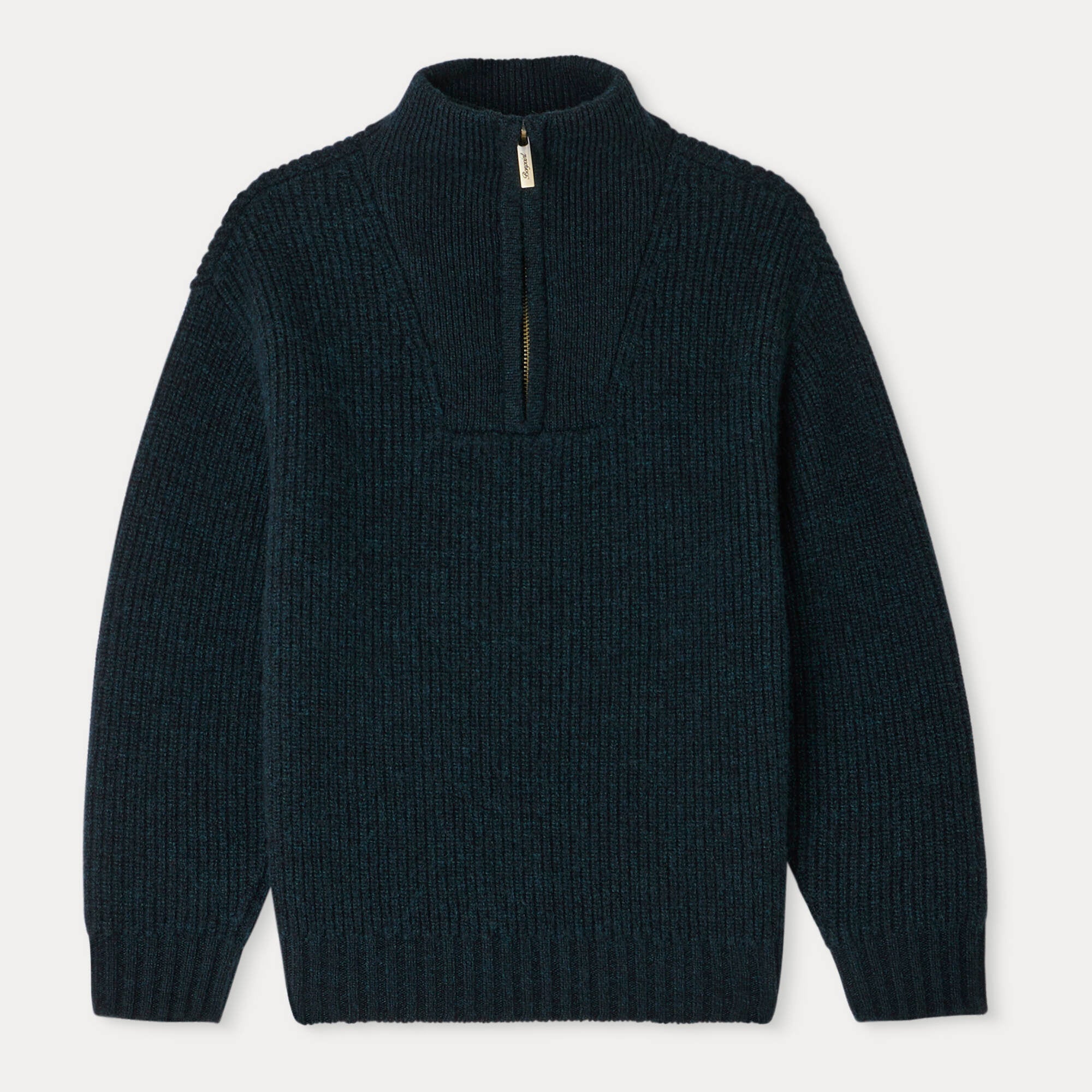 Boys Dark Green Wool Sweater