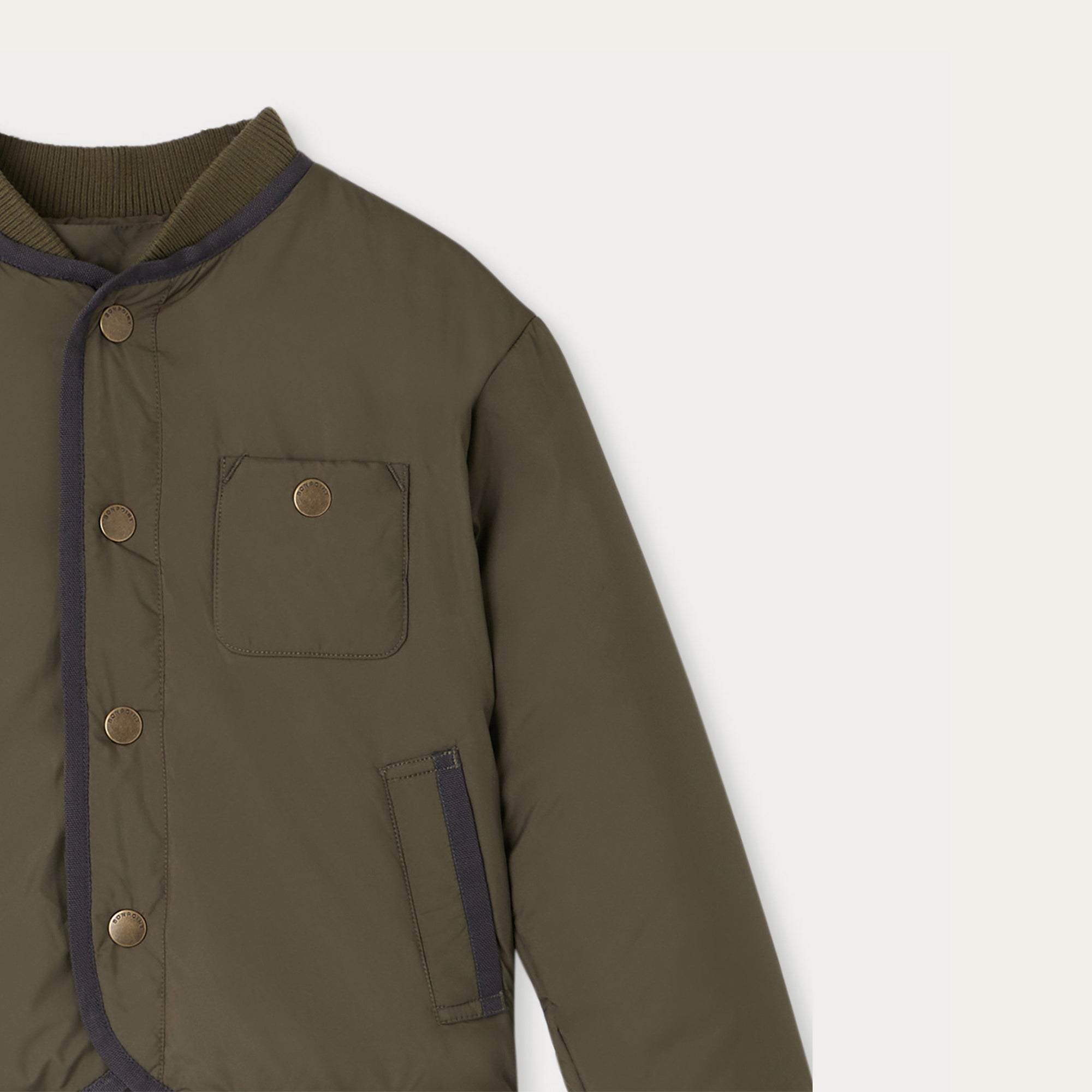 Boys Dark Green Padded Jacket