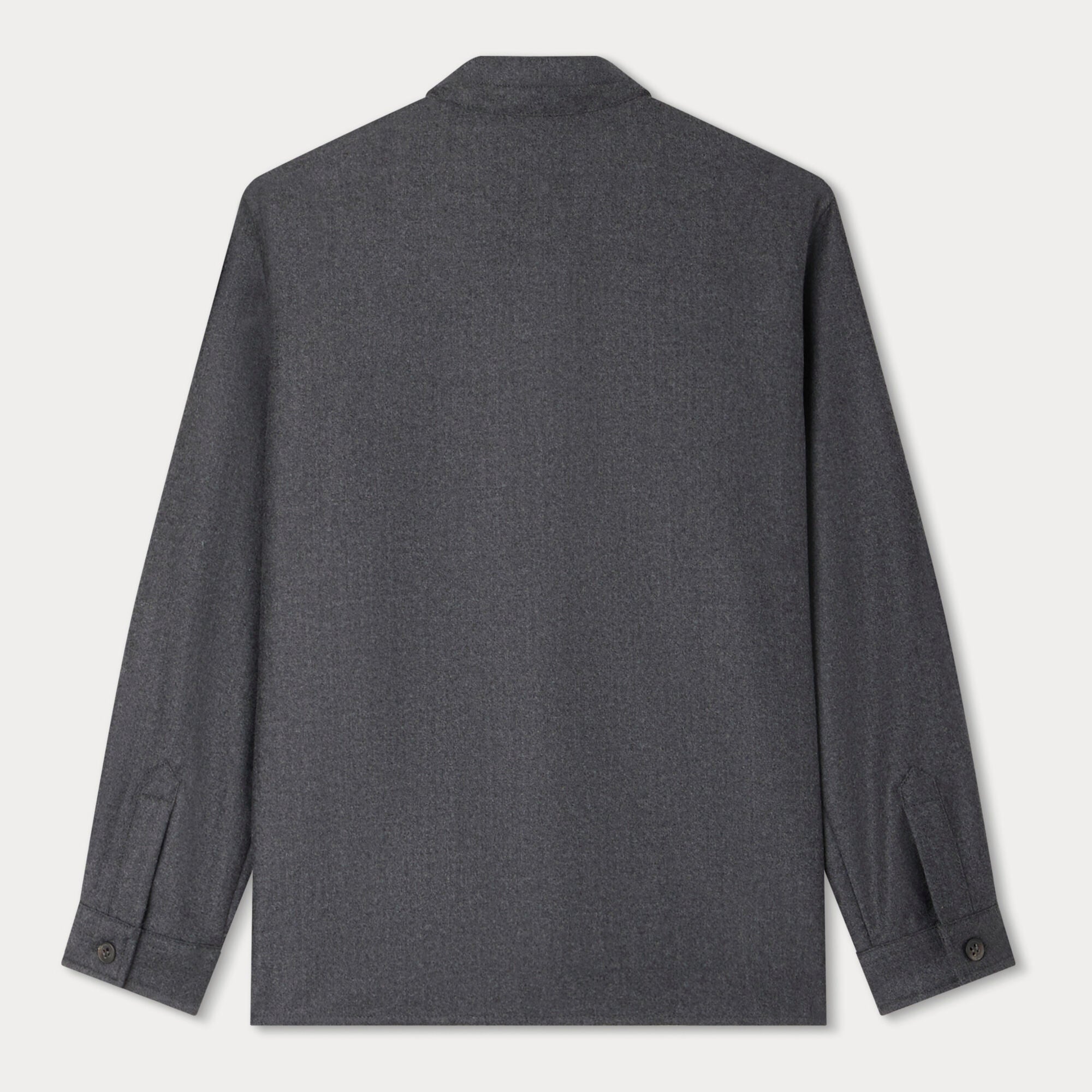 Boys Dark Grey Wool Shirt