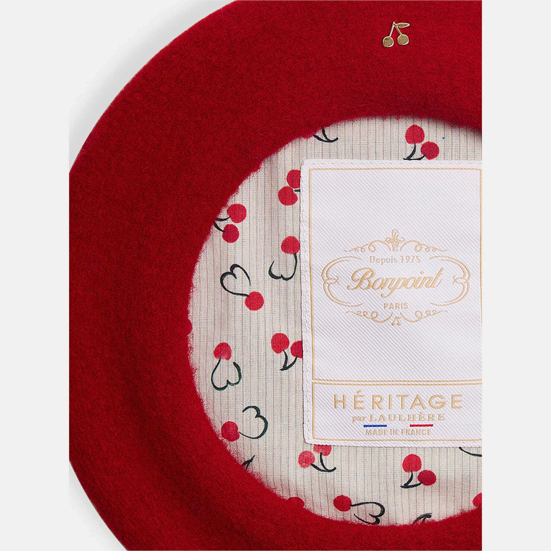 Girls Red Wool Beret