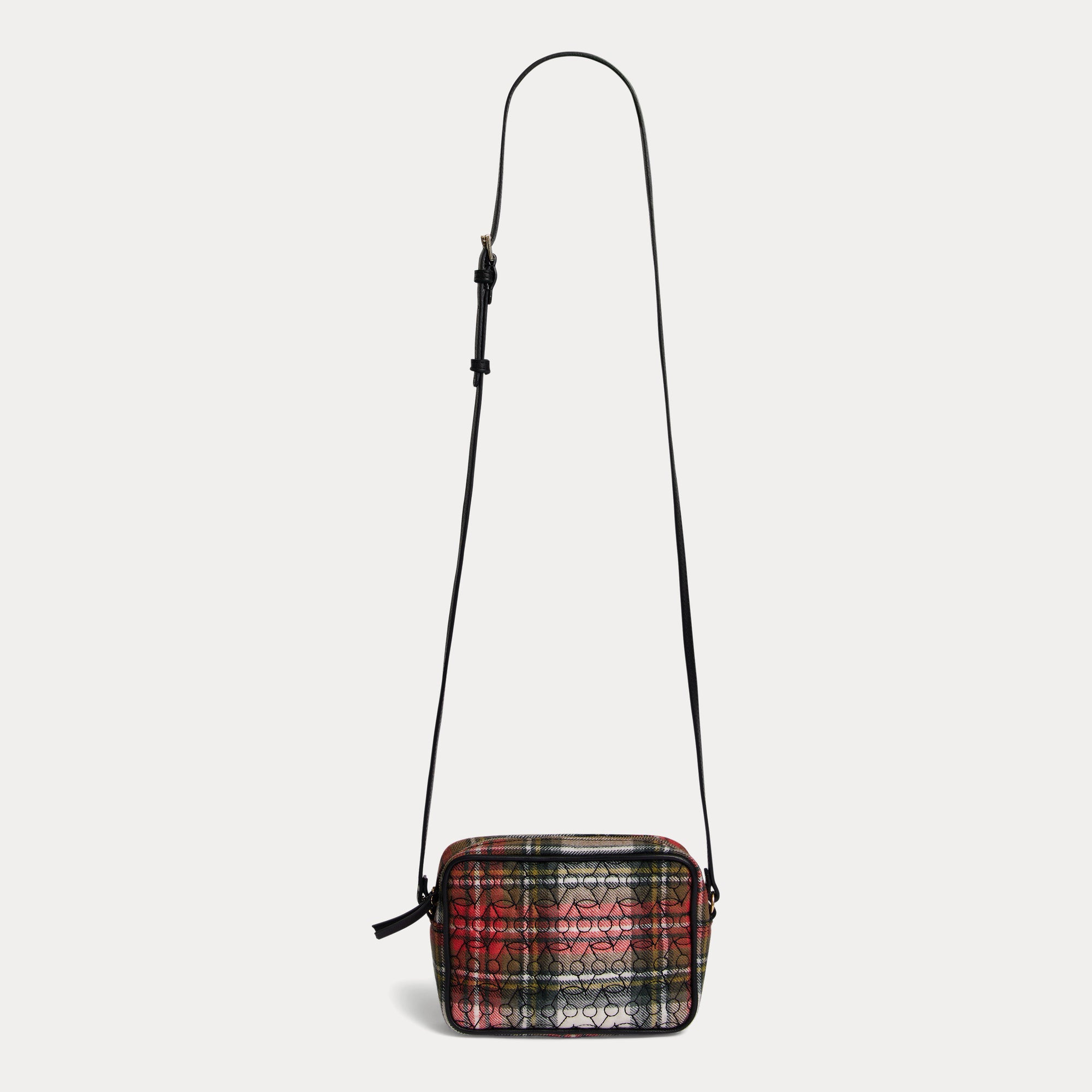 Girls Multicolor Check Wool Shoulder Bag( 11x15x5cm)