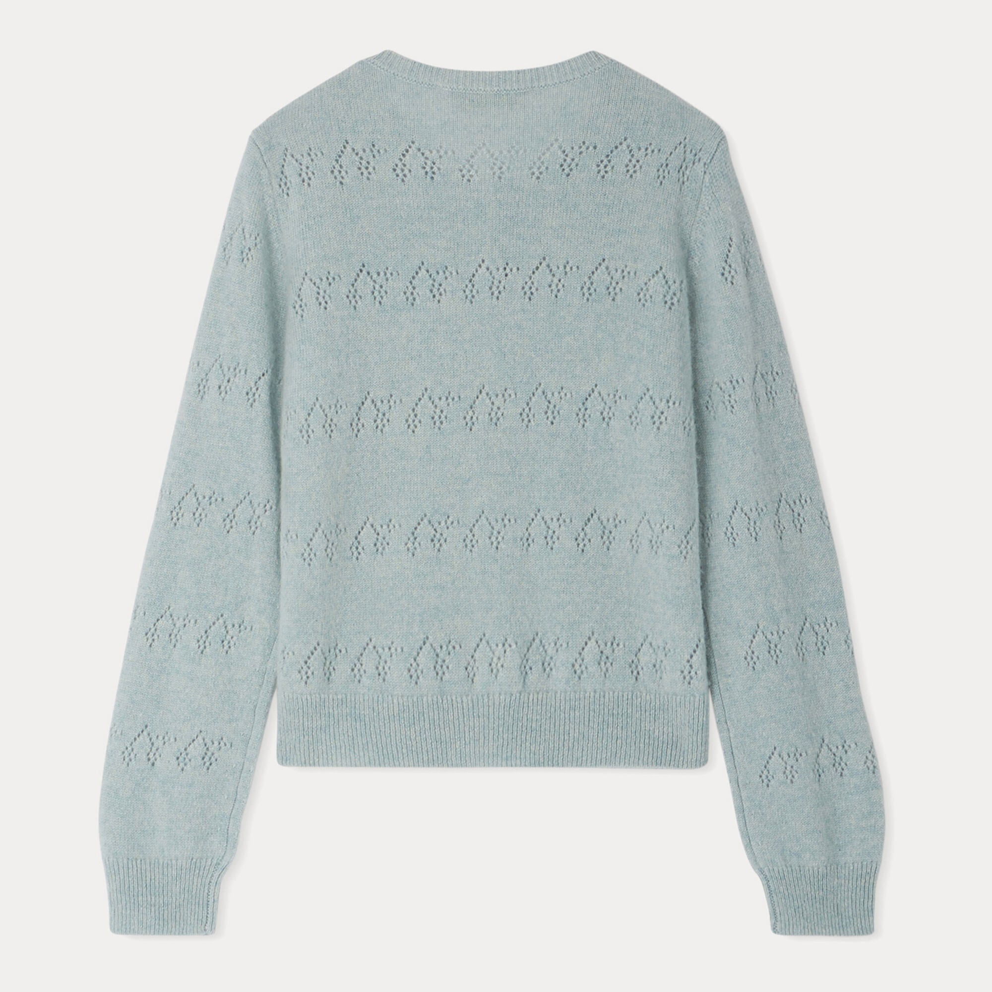 Girls Light Blue Cashmere Cardigan