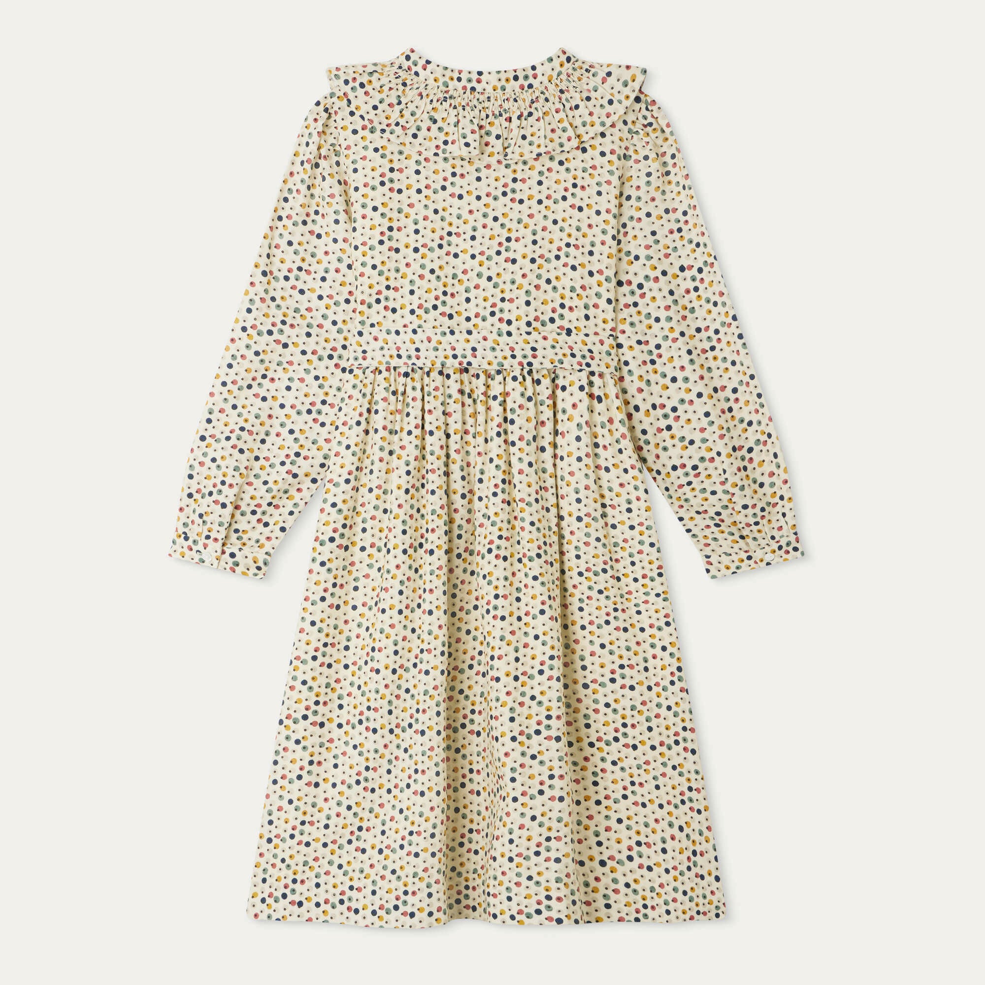 Girls Multicolor Dots Dress