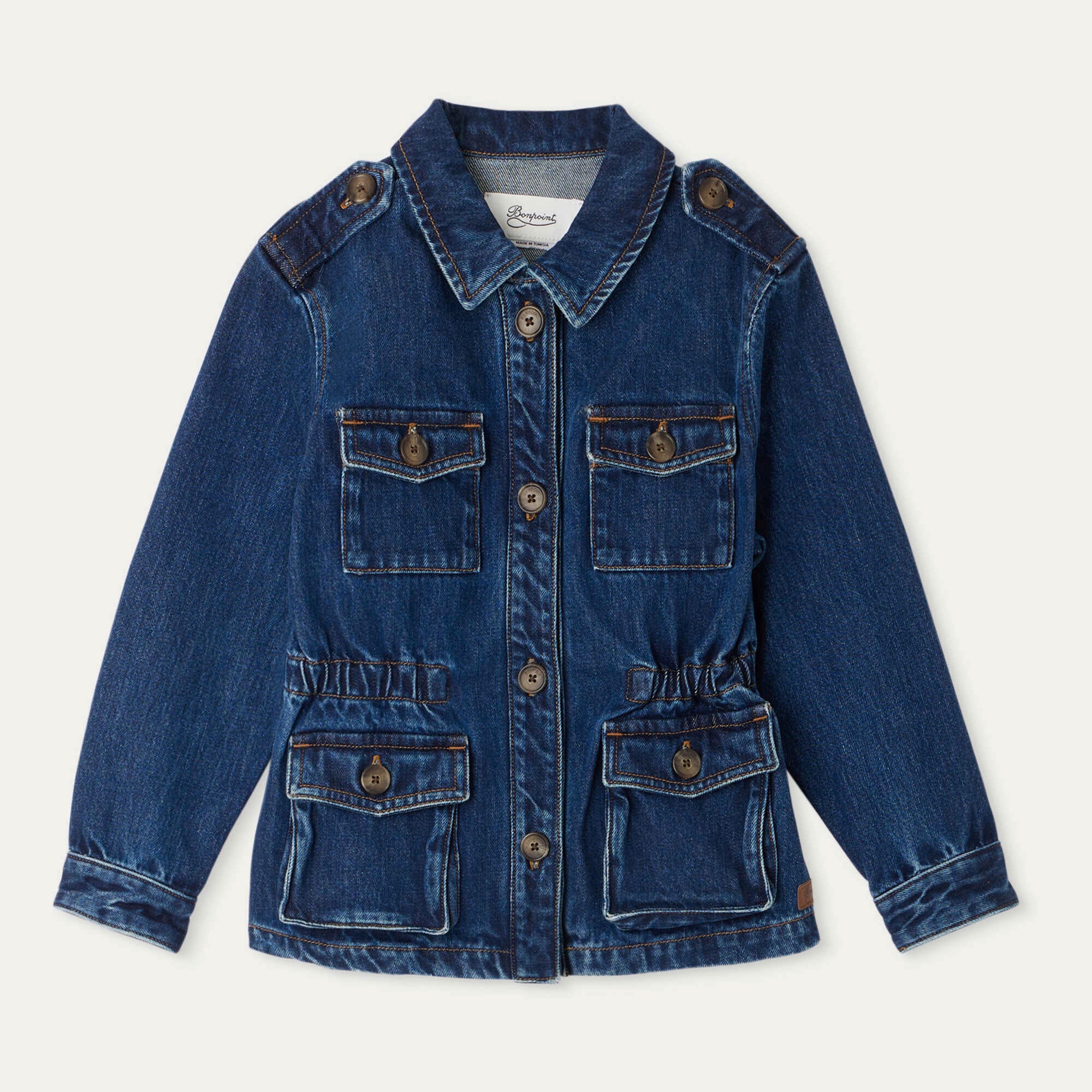 Girls Blue Denim Coat