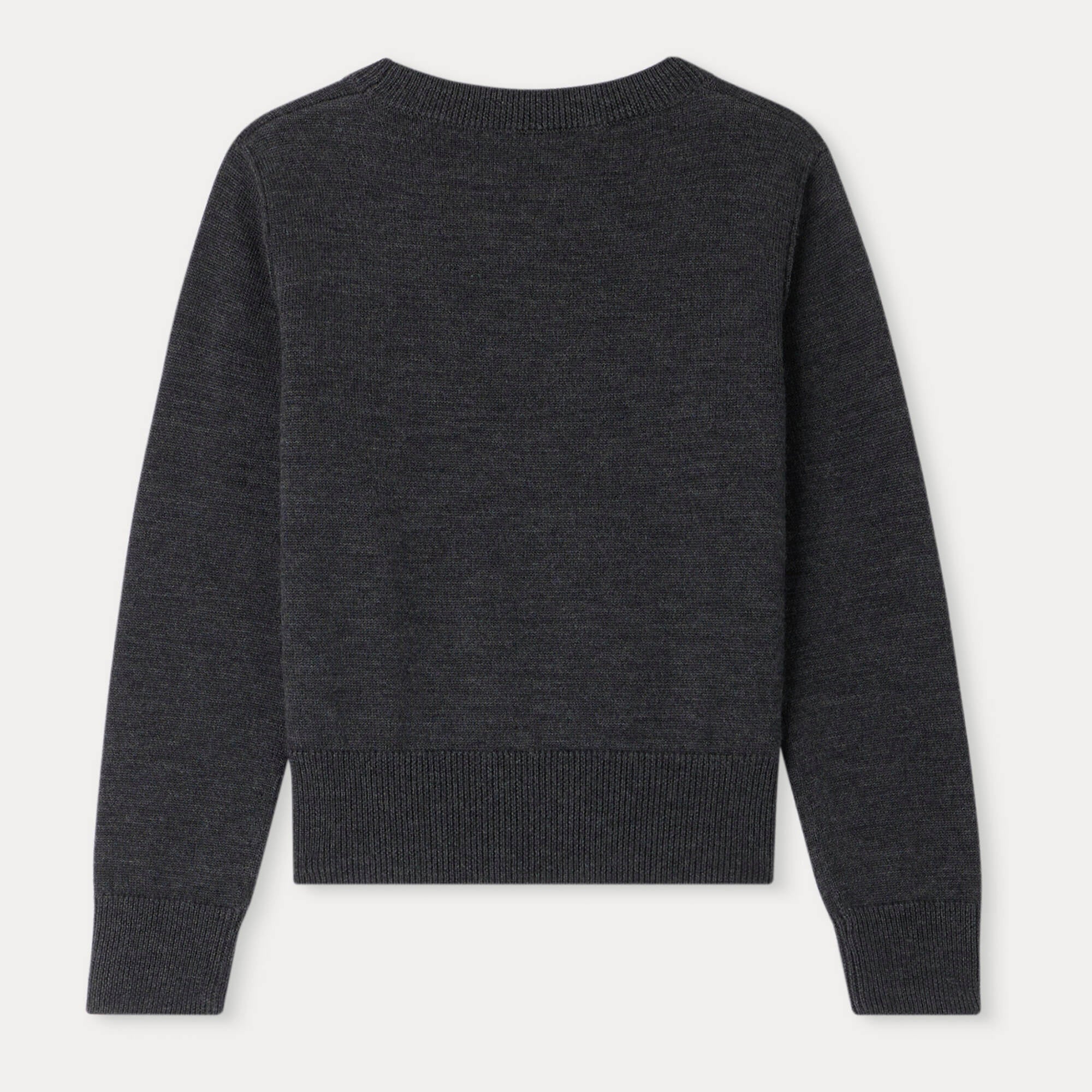 Girls Dark Gray Wool Sweater