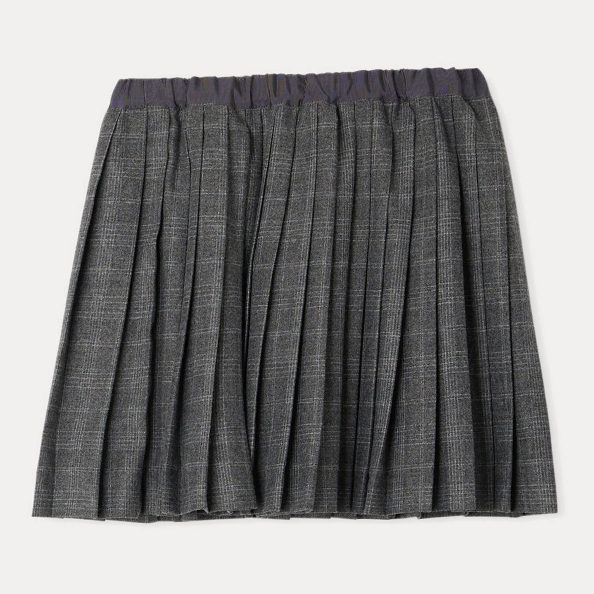 Girls Grey Pleated Skirt