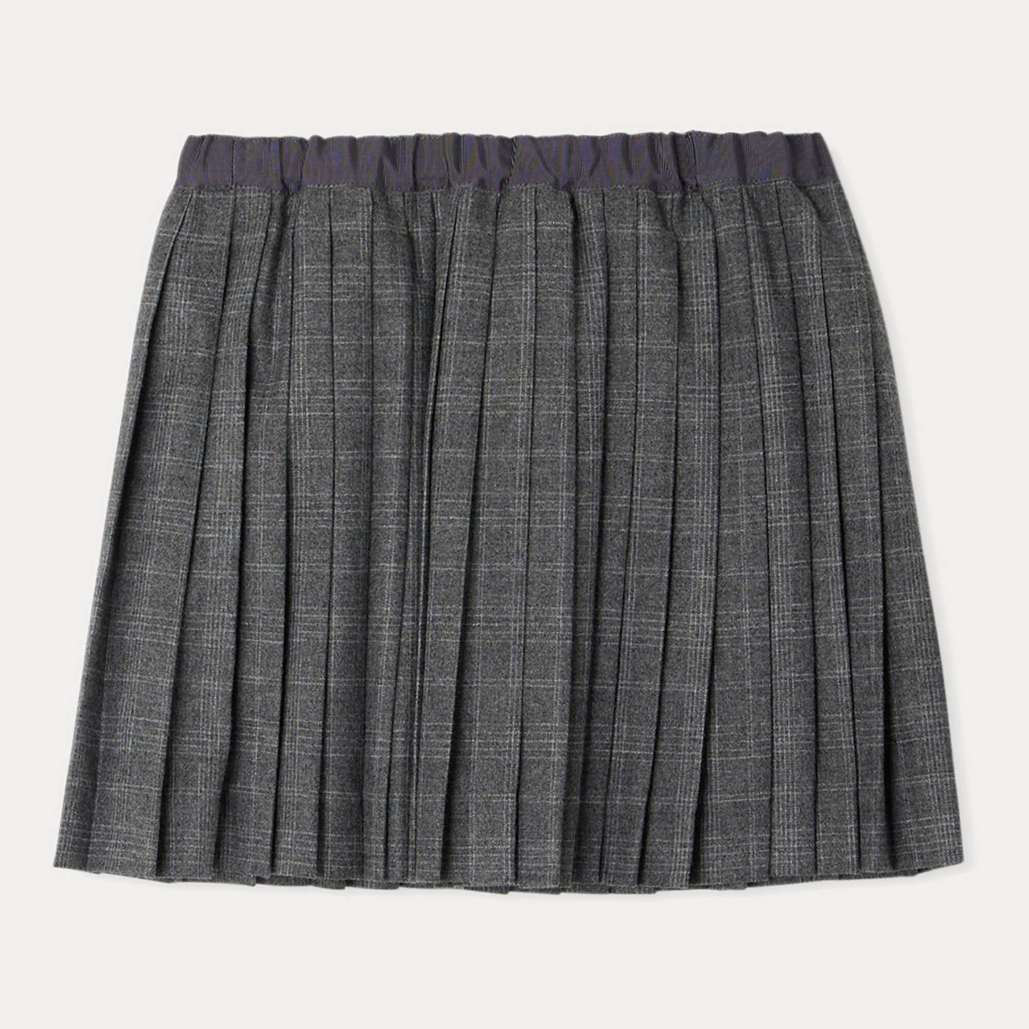 Girls Grey Pleated Skirt