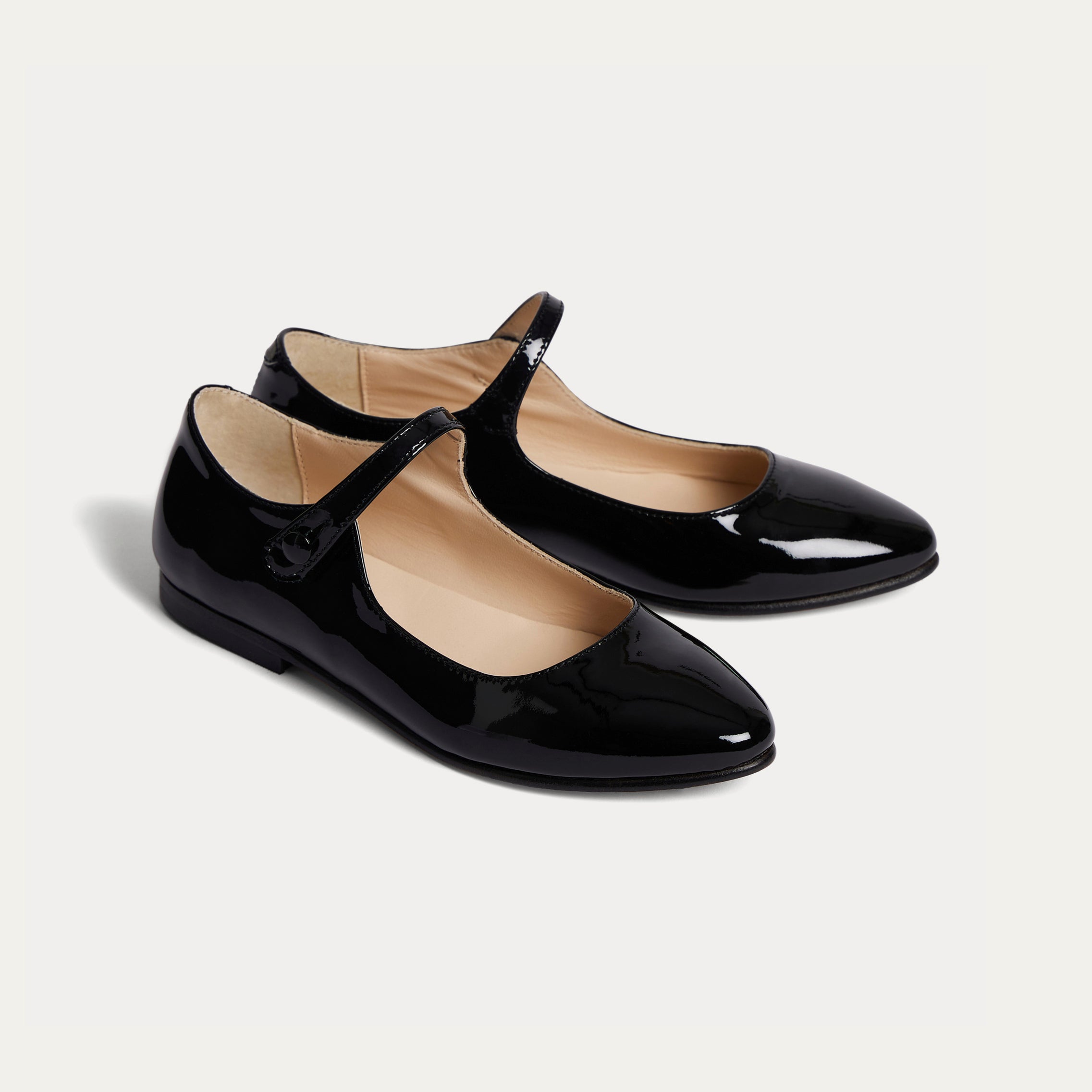 Girls Black Flat Shoes