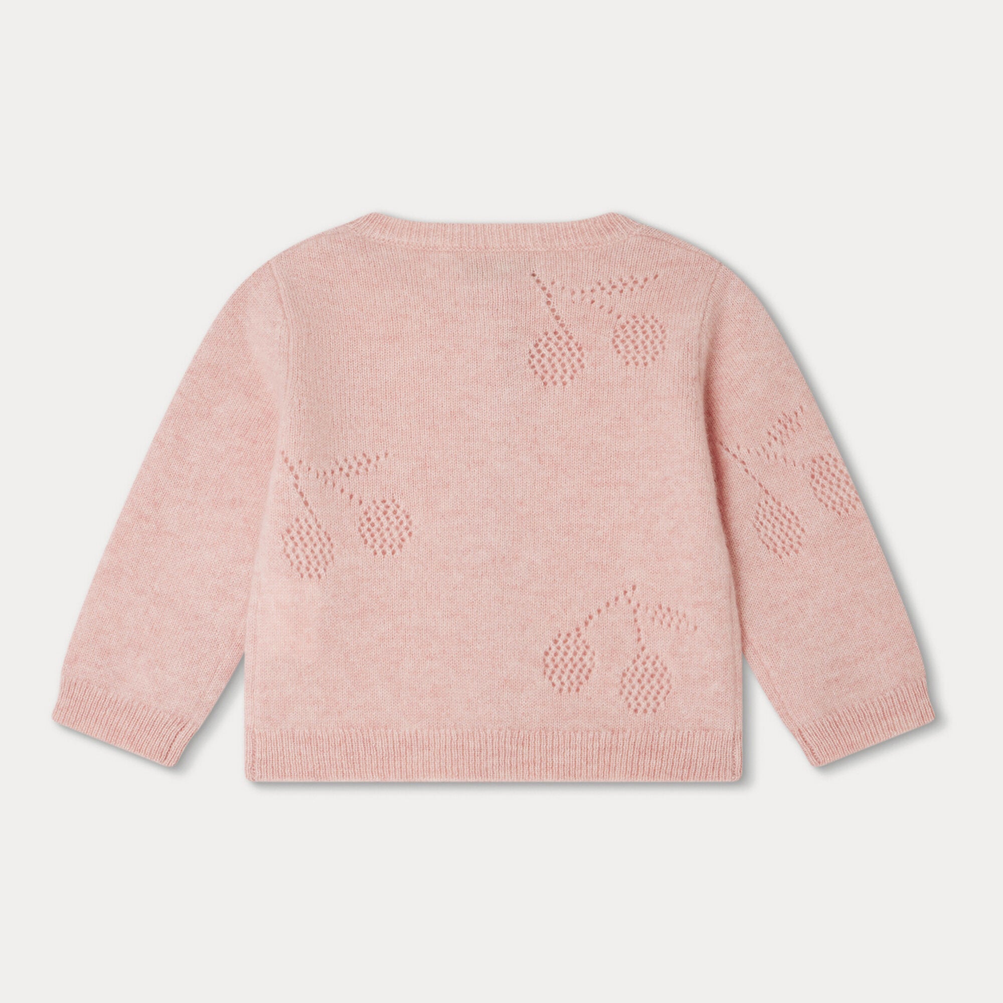 Baby Girls Pink Cashmere Cardigan