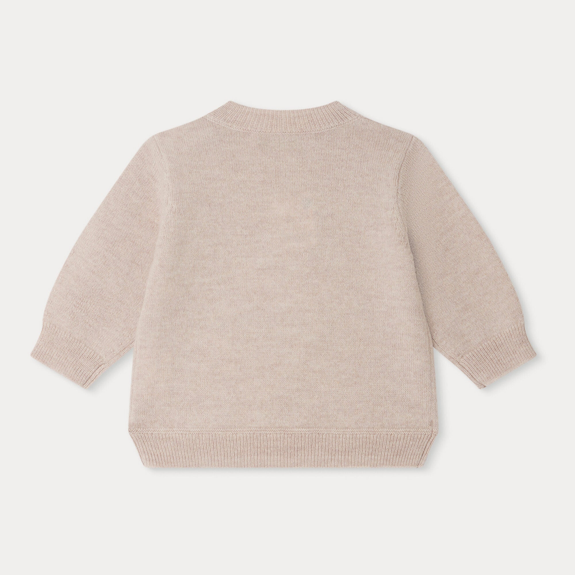 Baby Boys & Girls Beige Wool Sweater