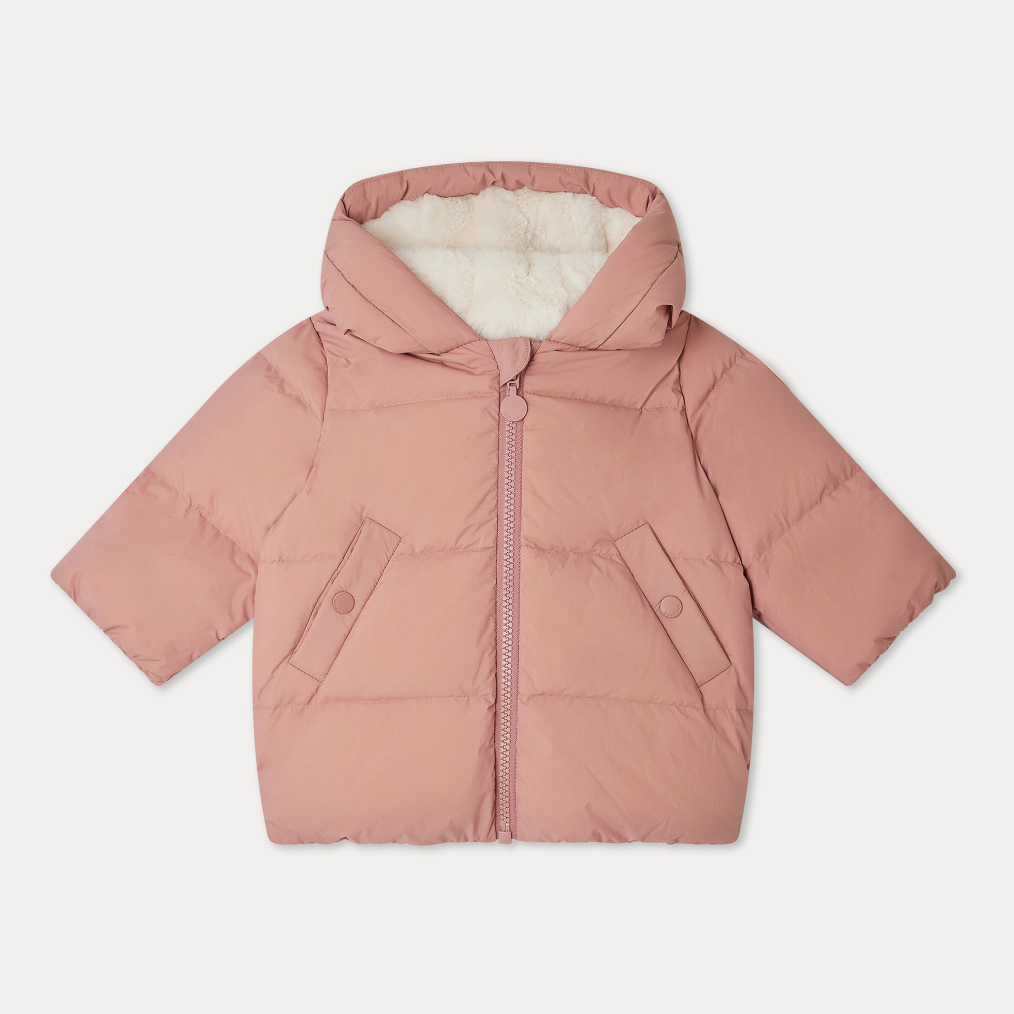 Baby Girls Pink Padded Down Jacket