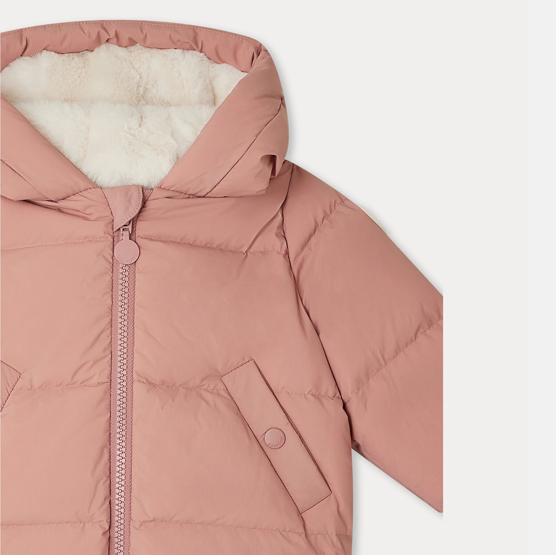 Baby Girls Pink Padded Down Jacket