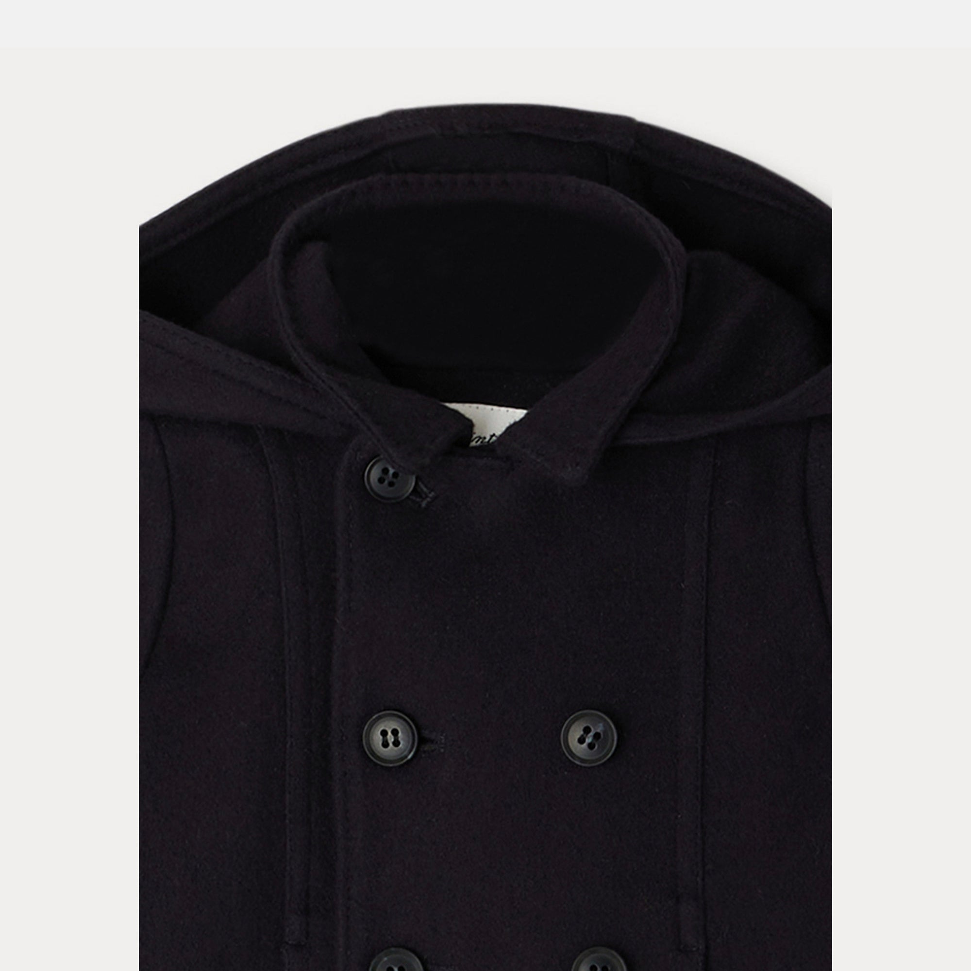 Baby Boys & Girls Navy Wool Coat