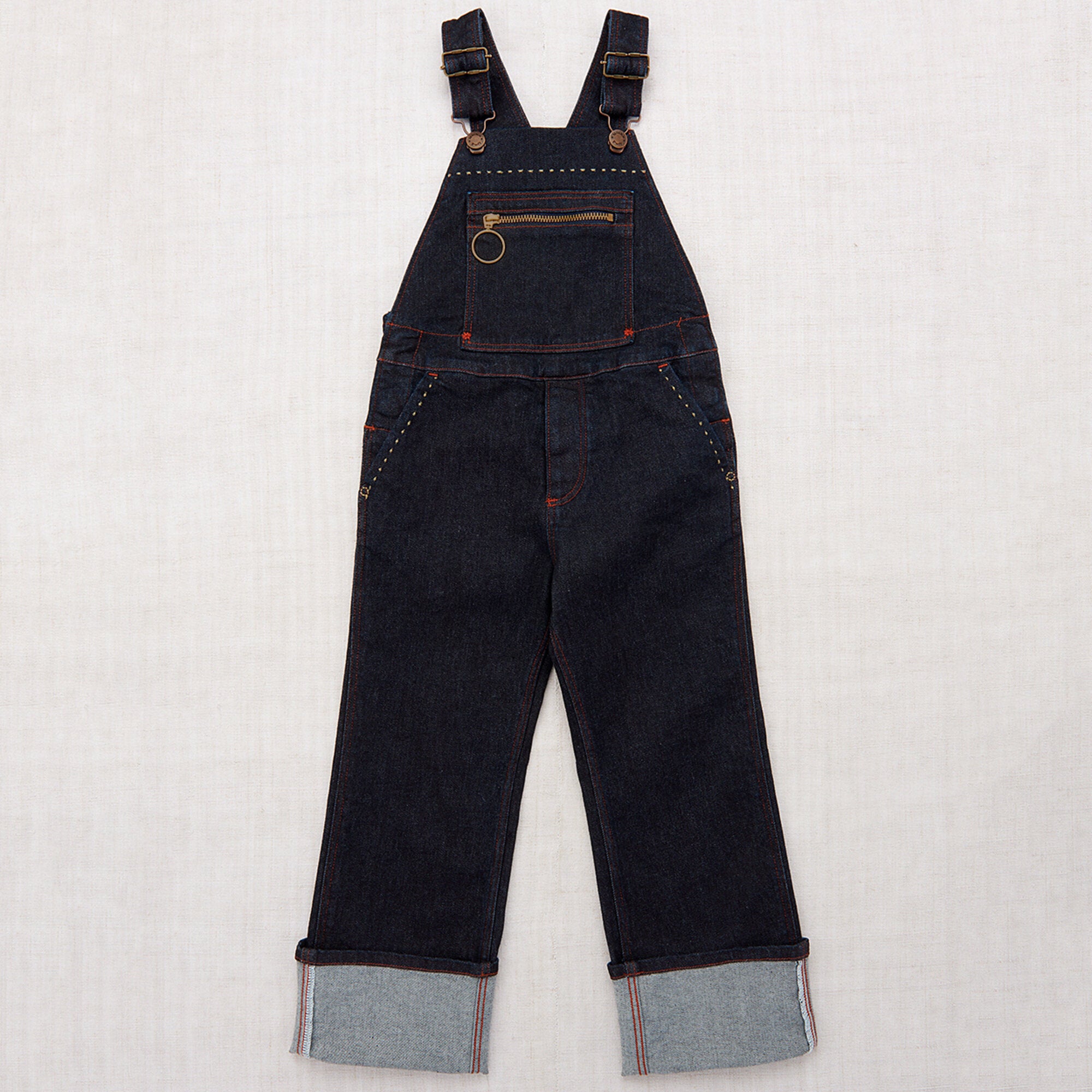 Boys & Girls Dark Blue Denim Jumpsuits