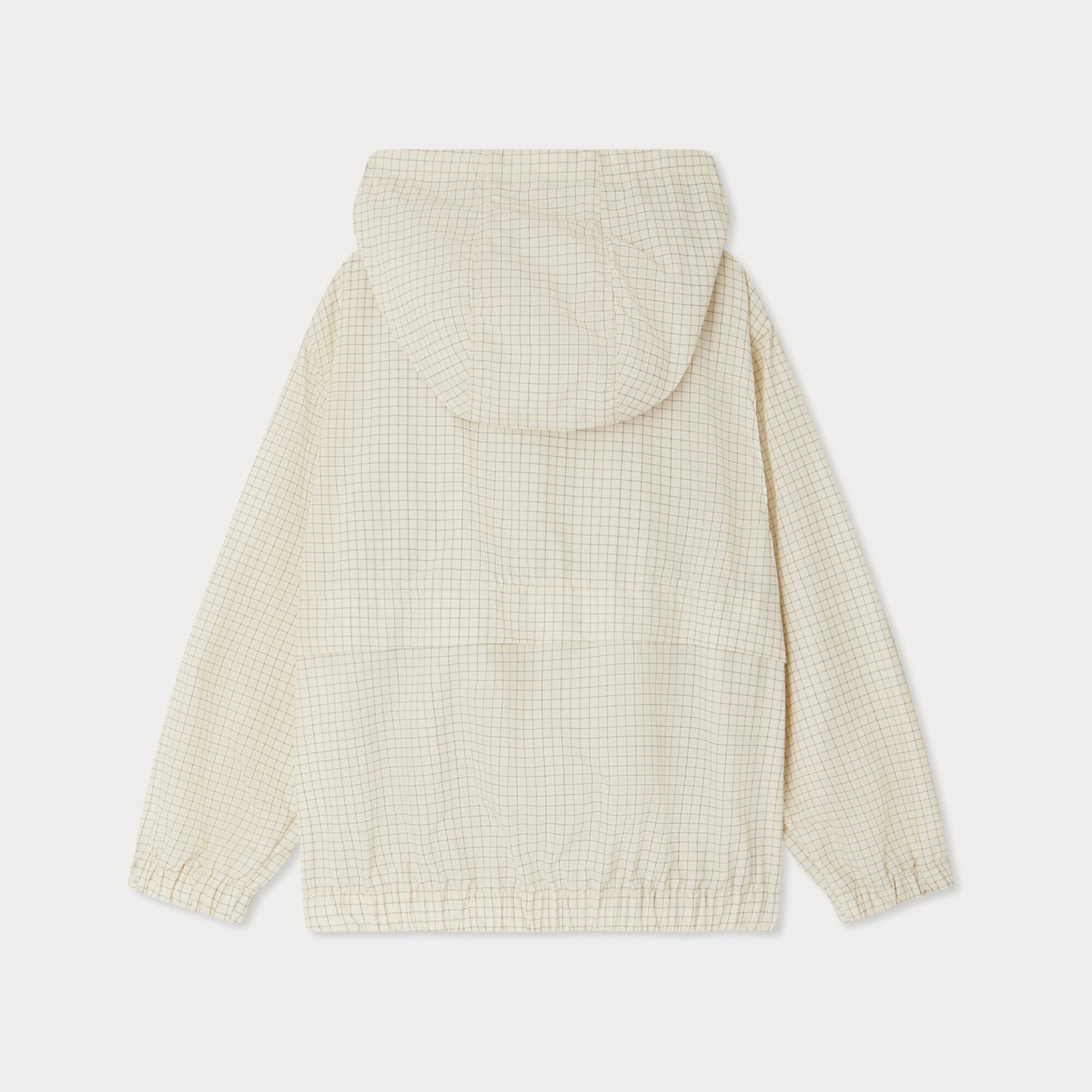 Boys & Girls Ivory Check Hooded Jacket