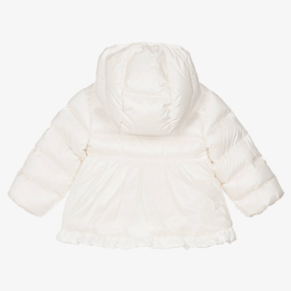 Baby Girls White "ODILE" Padded Down Coat