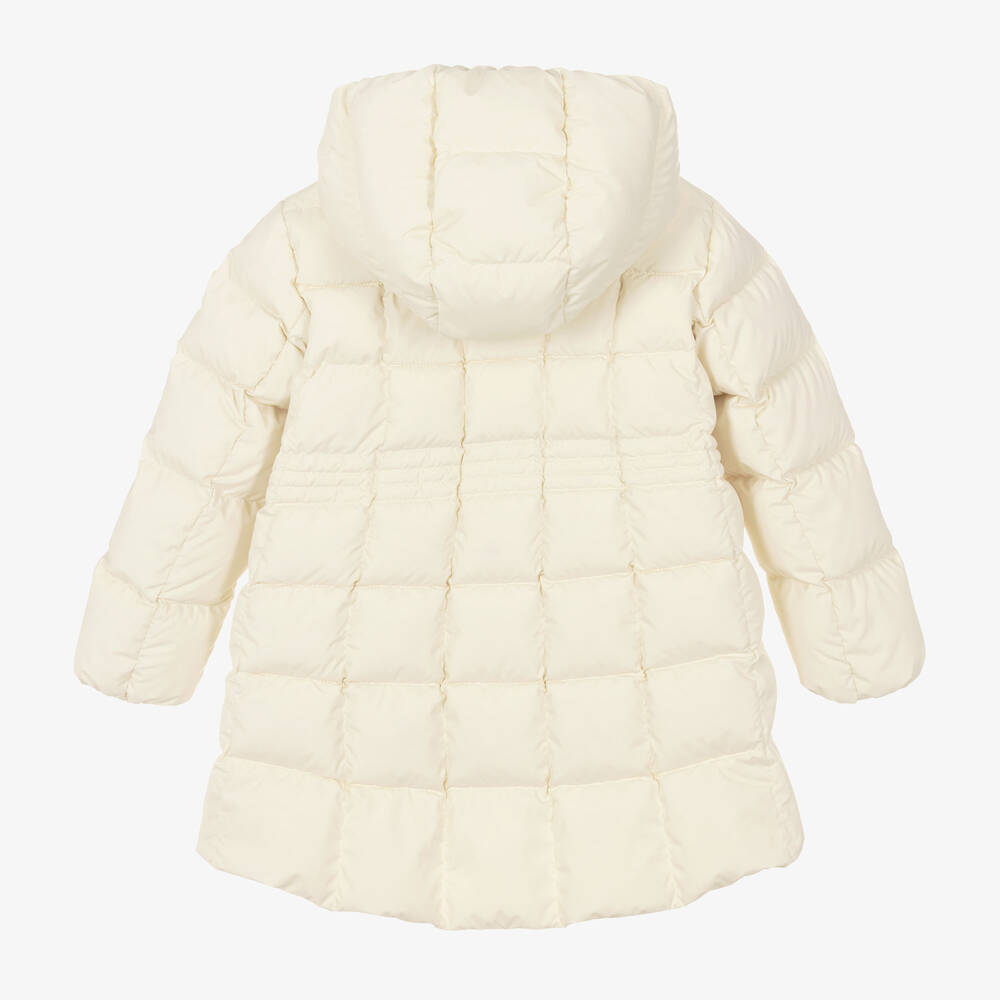 Girls Ivory "ARINA" Padded Down Coat