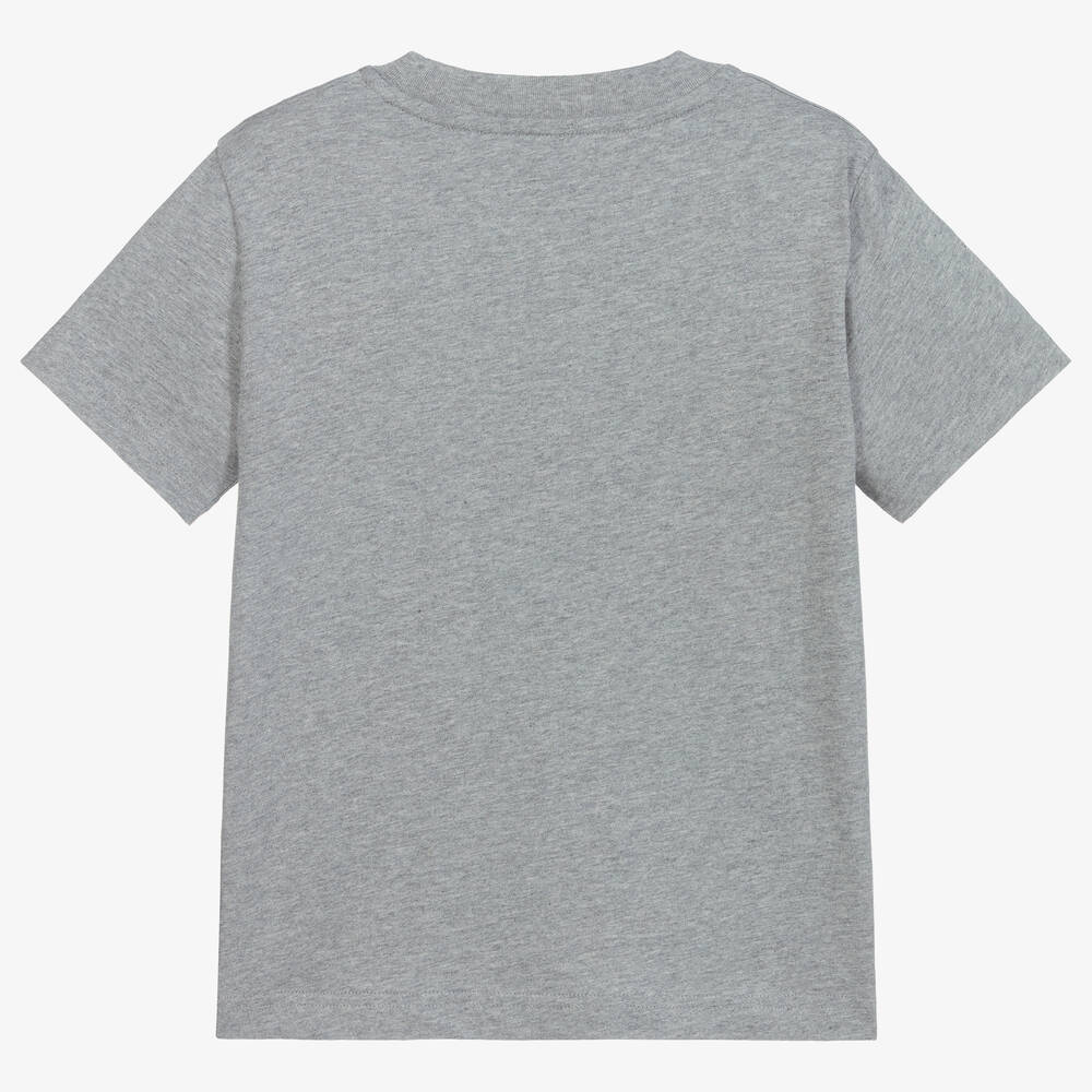 Boys Grey Cotton T-Shirt