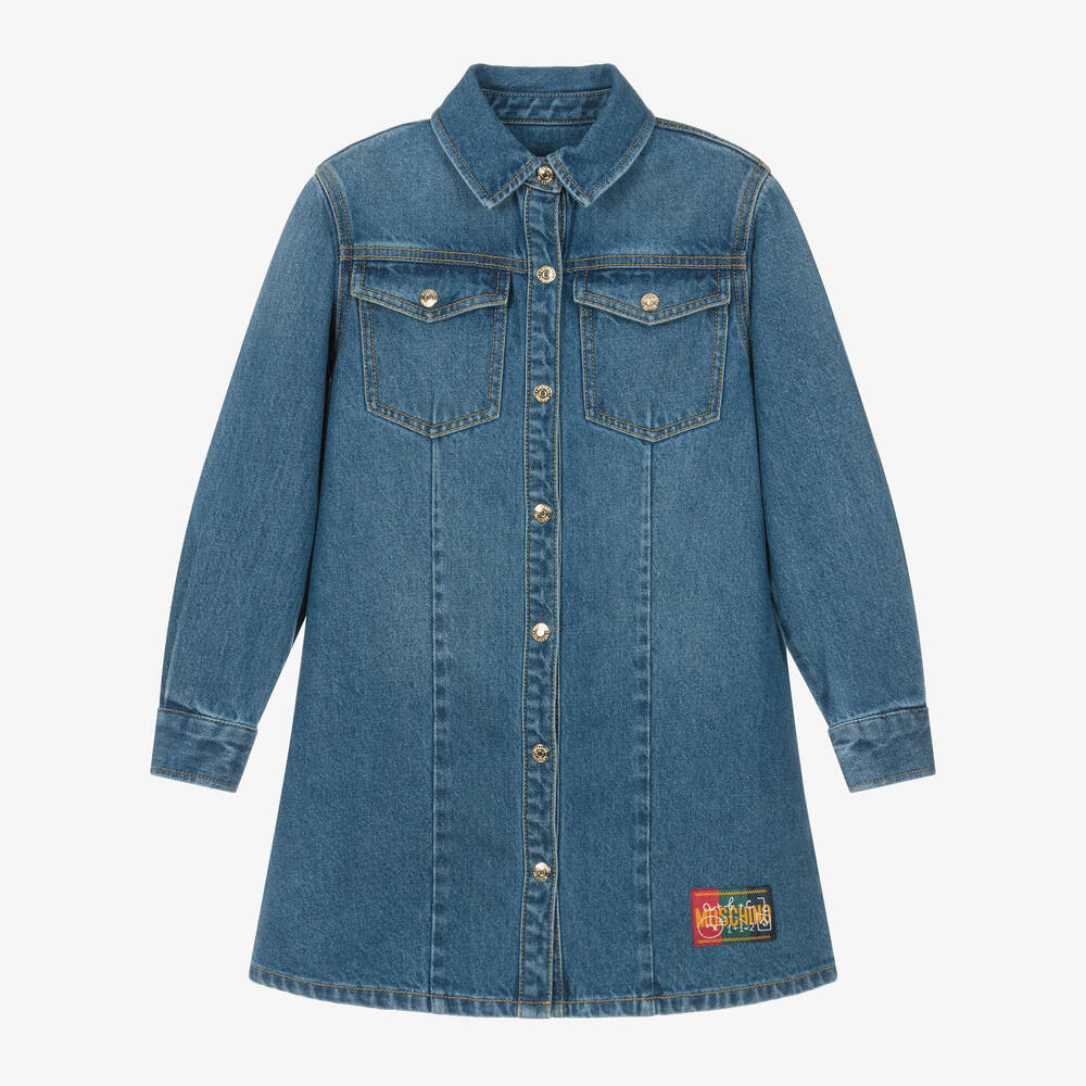 Girls Blue Denim Dress