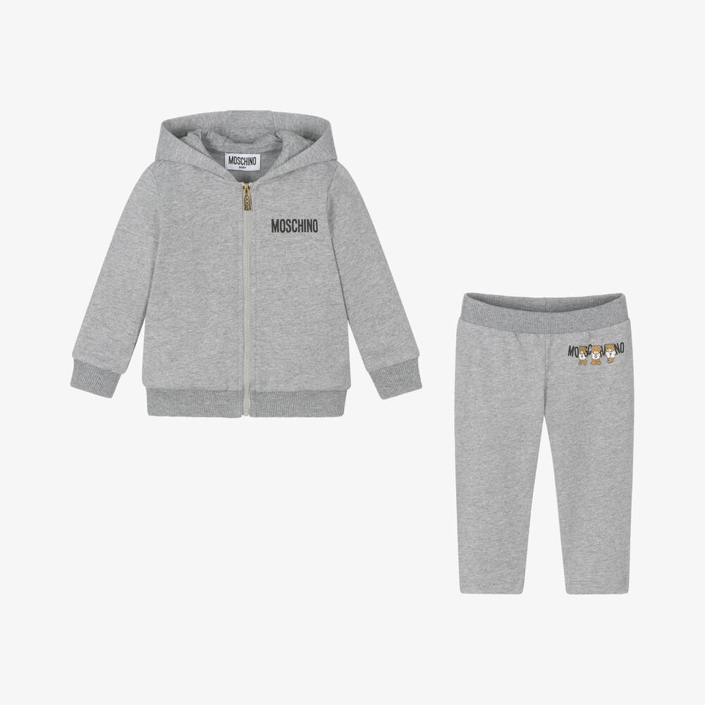 Baby Boys & Girls Grey Cotton Set