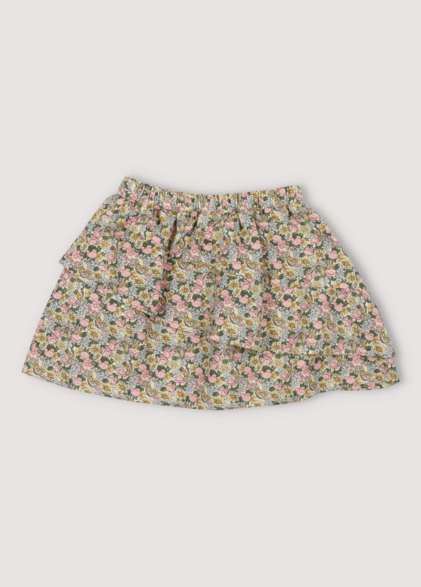 Girls Multicolor Floral Skirt