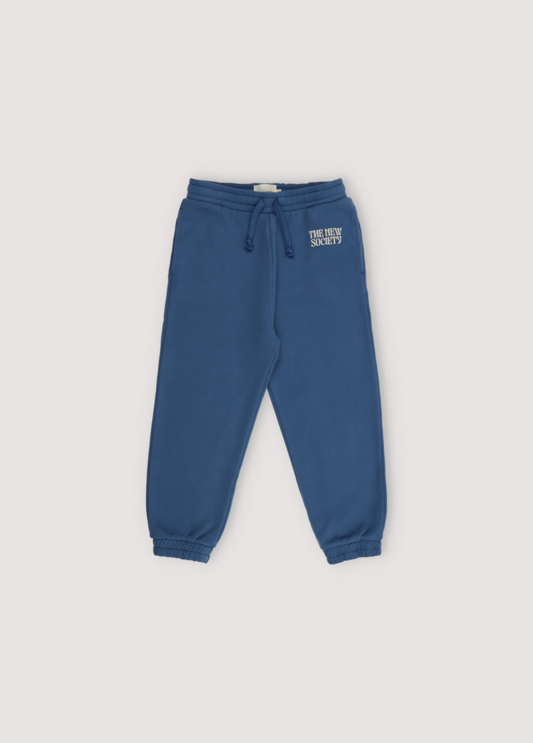 Boys Blue Logo Cotton Trousers