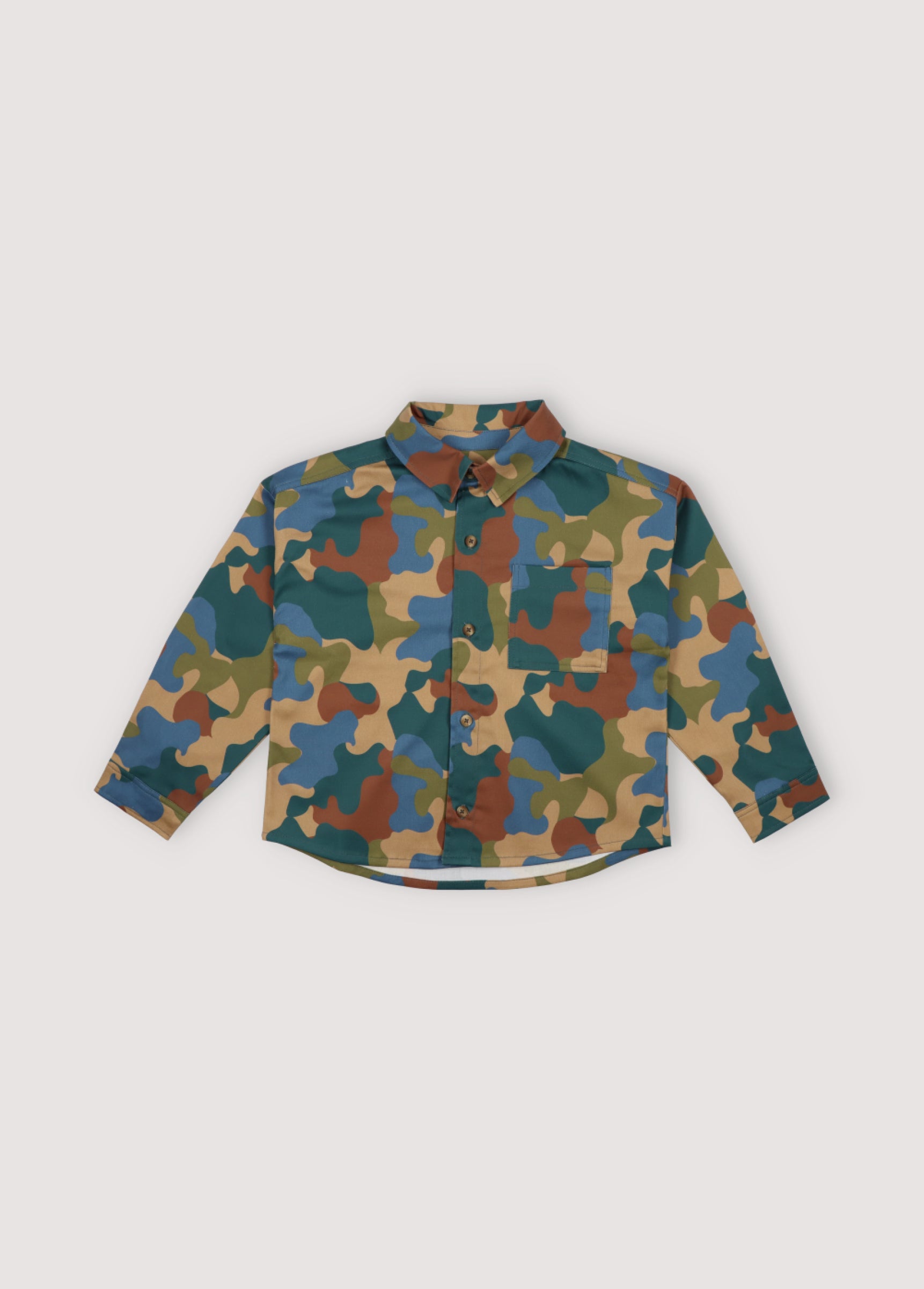 Boys Camouflage Cotton Shirt