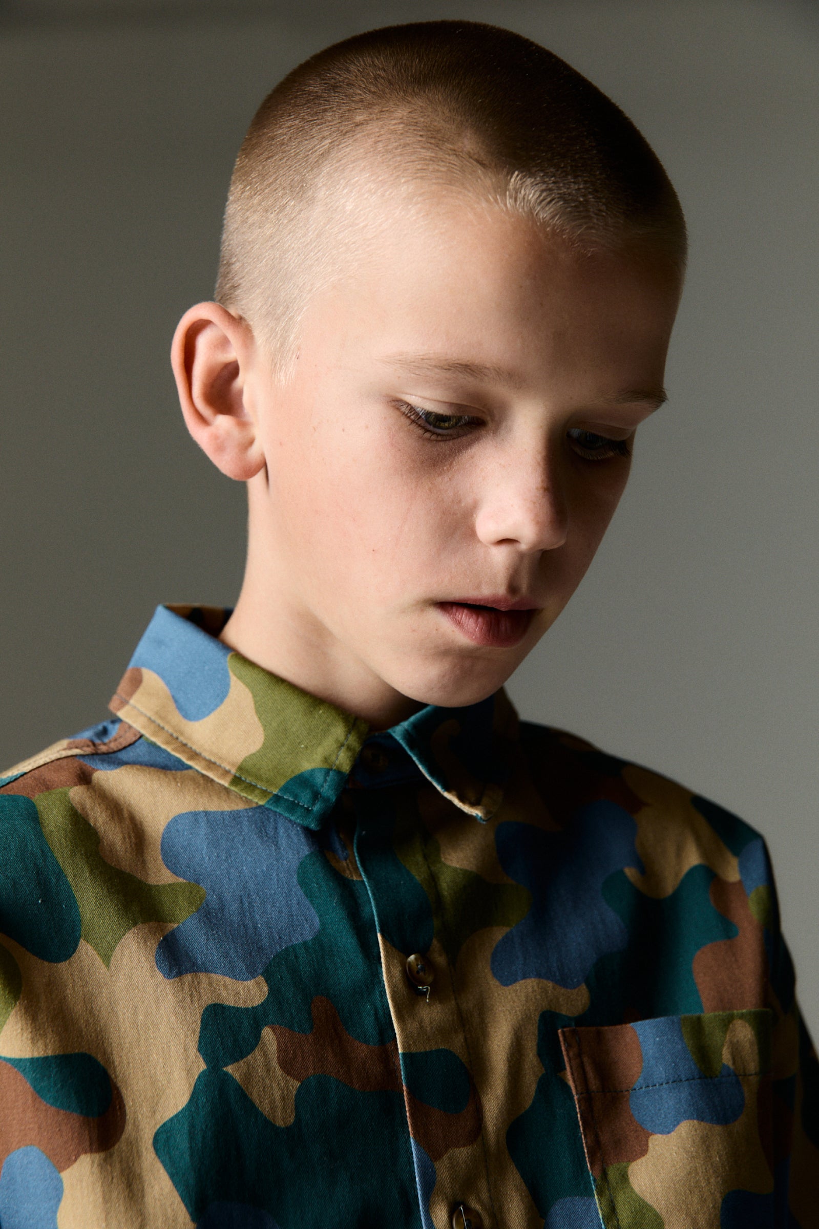 Boys Camouflage Cotton Shirt