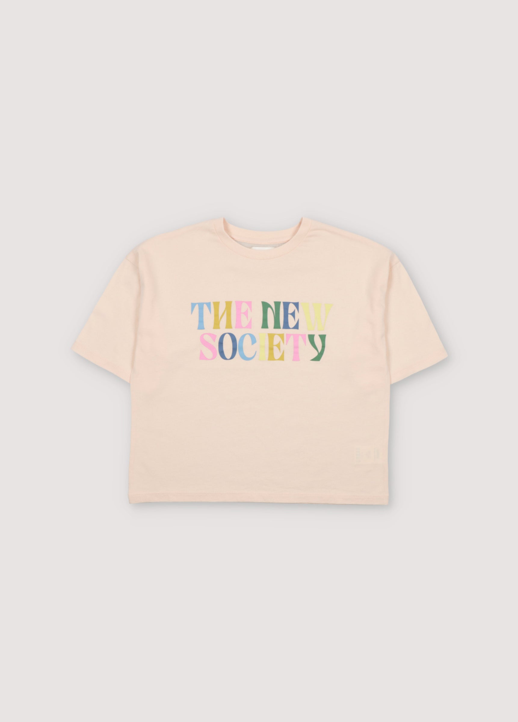 Boys & Girls Cream Logo Cotton T-Shirt