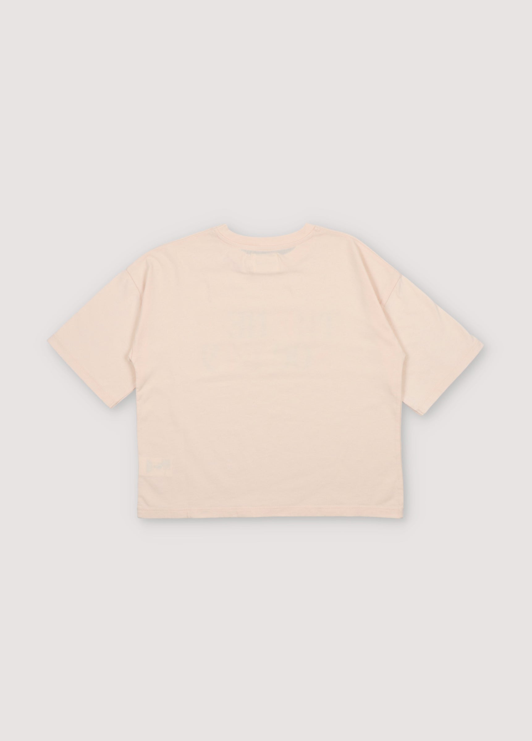 Boys & Girls Cream Logo Cotton T-Shirt