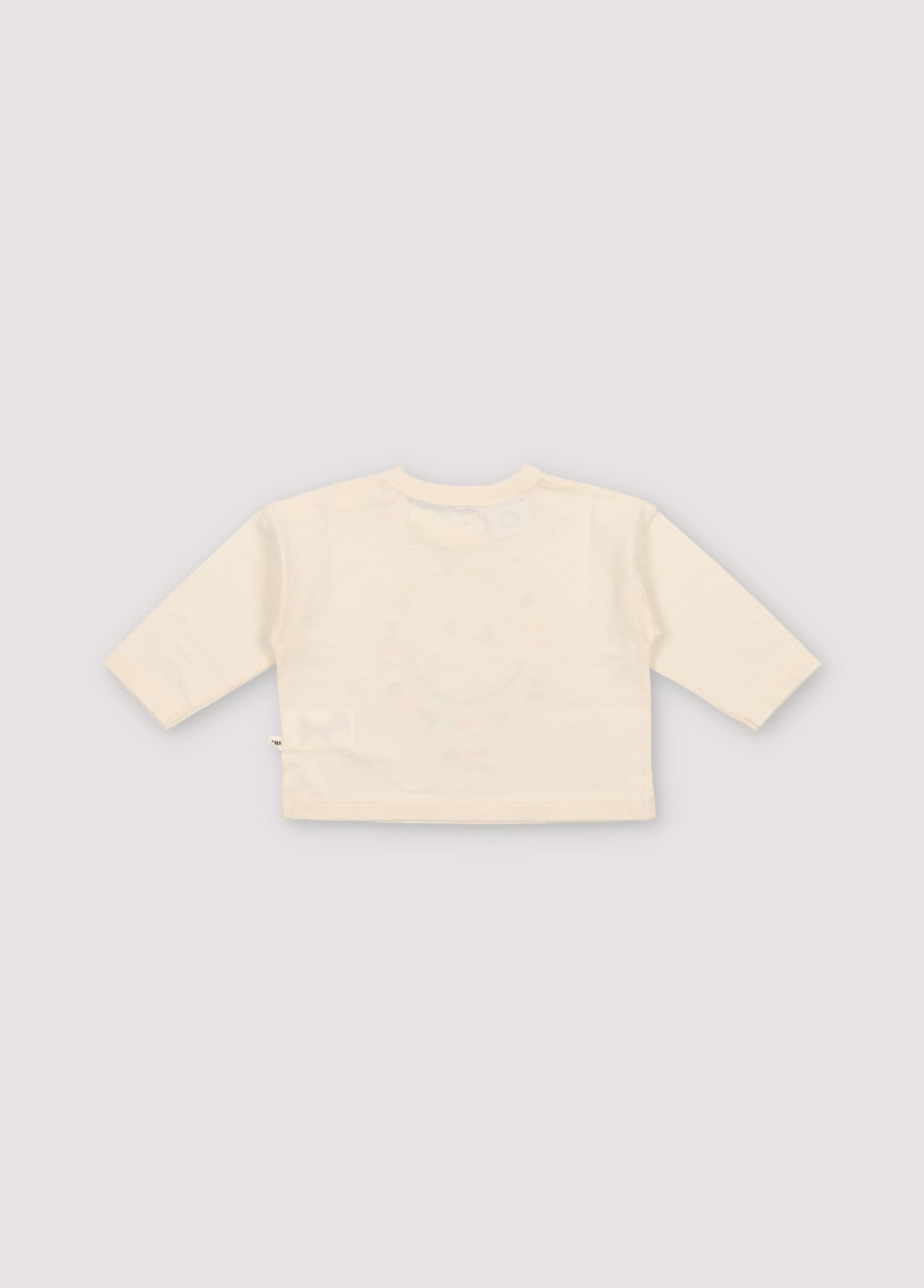 Baby Boys & Girls Cream Cotton T-Shirt