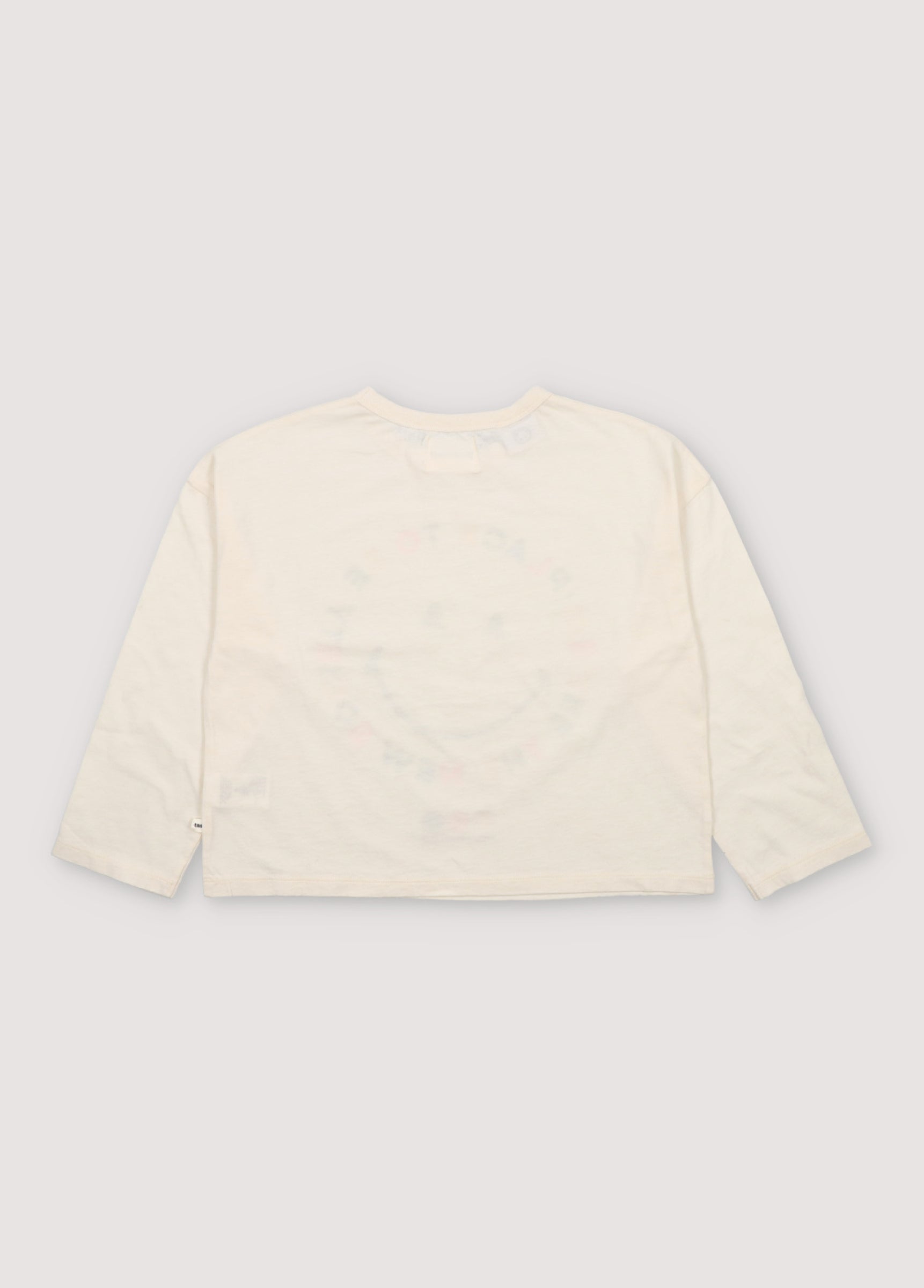 Boys & Girls Cream Smiley Cotton T-Shirt