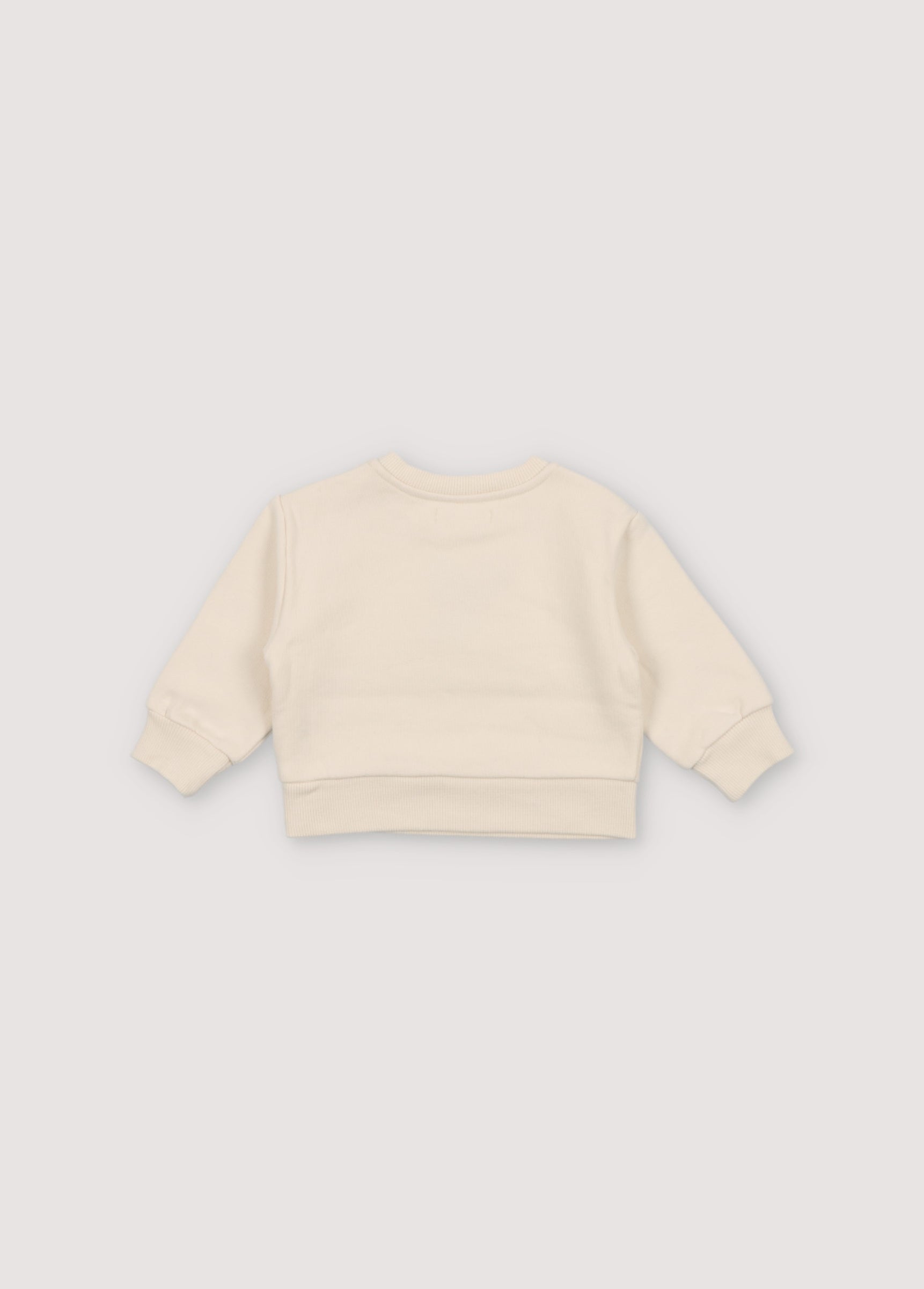 Baby Girls Cream Embroidered Cotton Sweatshirt