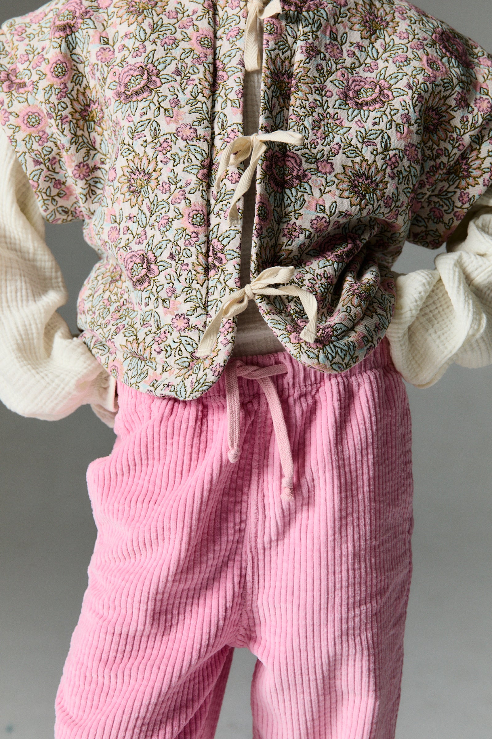 Girls Pink Corduroy Trousers