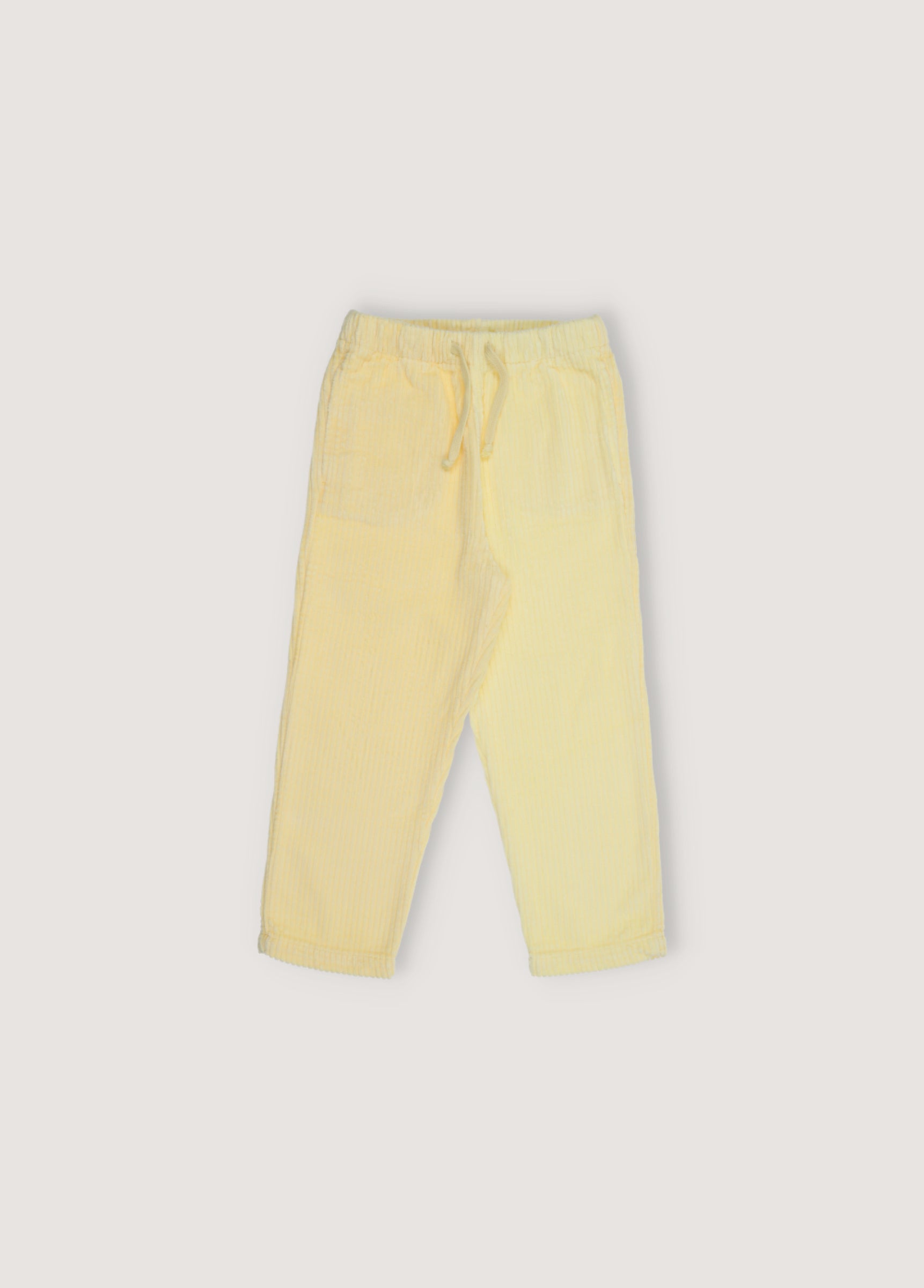 Girls Yellow Corduroy Trousers