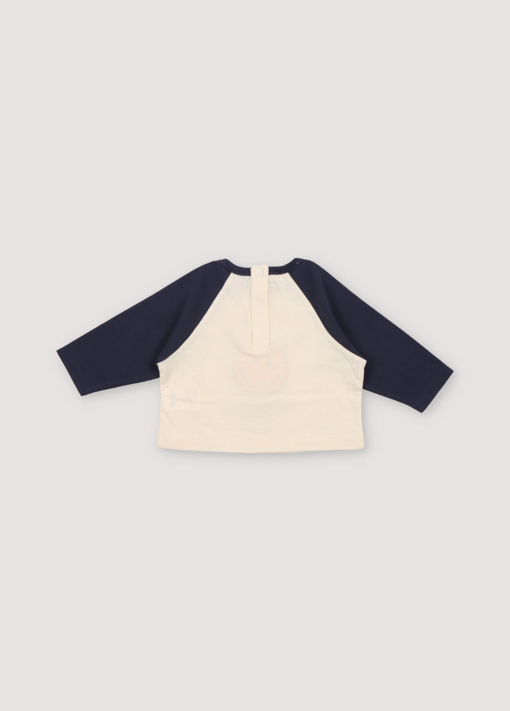 Baby Boys & Girls Cream Cotton T-Shirt